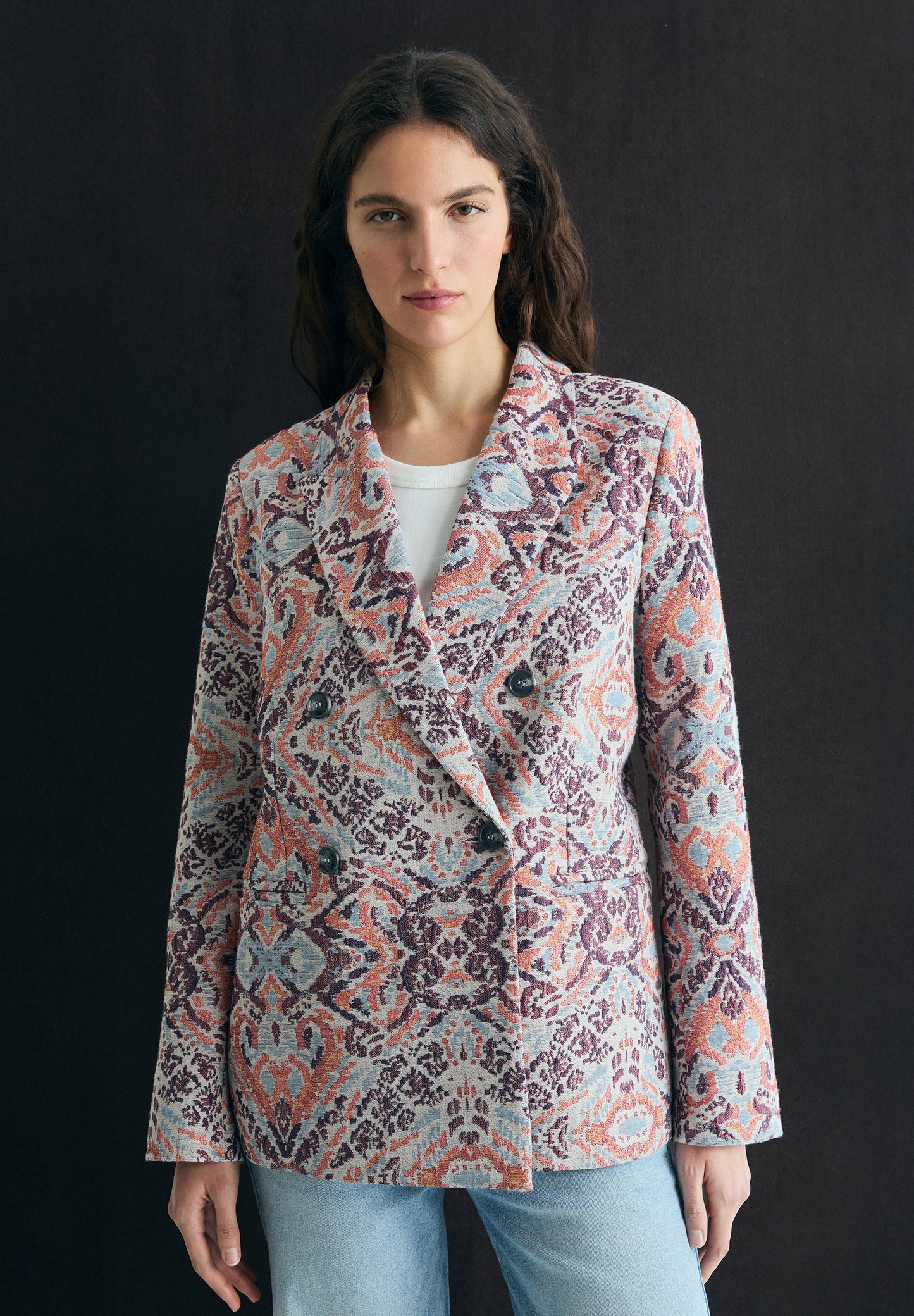 BLAZER ESTAMPADO JACQUARD