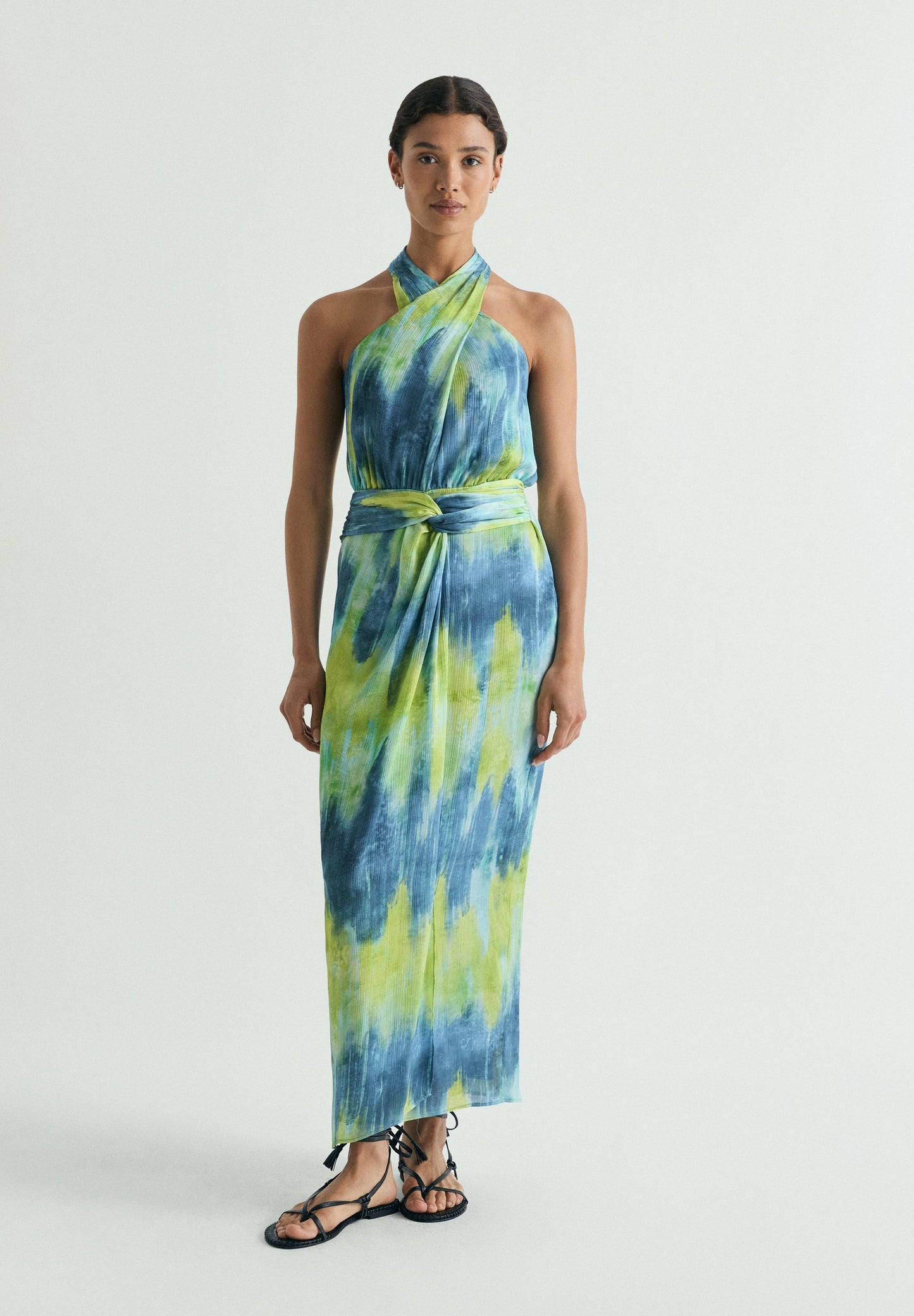 VESTIDO MIDI TIE DYE NUDO