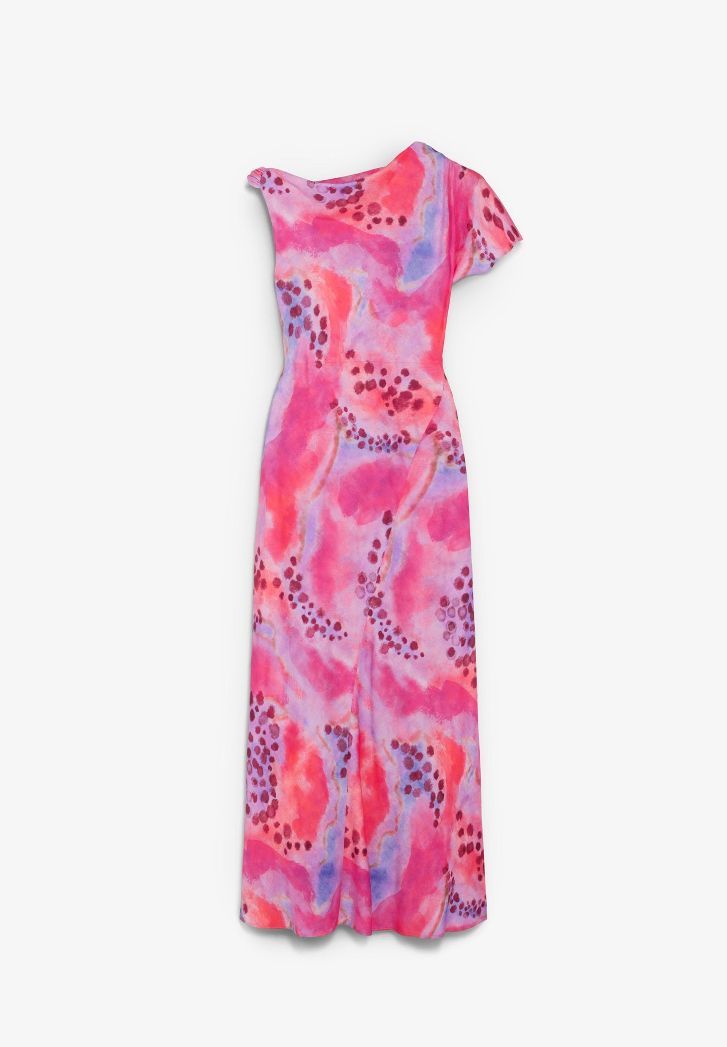 VESTIDO ASIMÉTRICO SATINADO