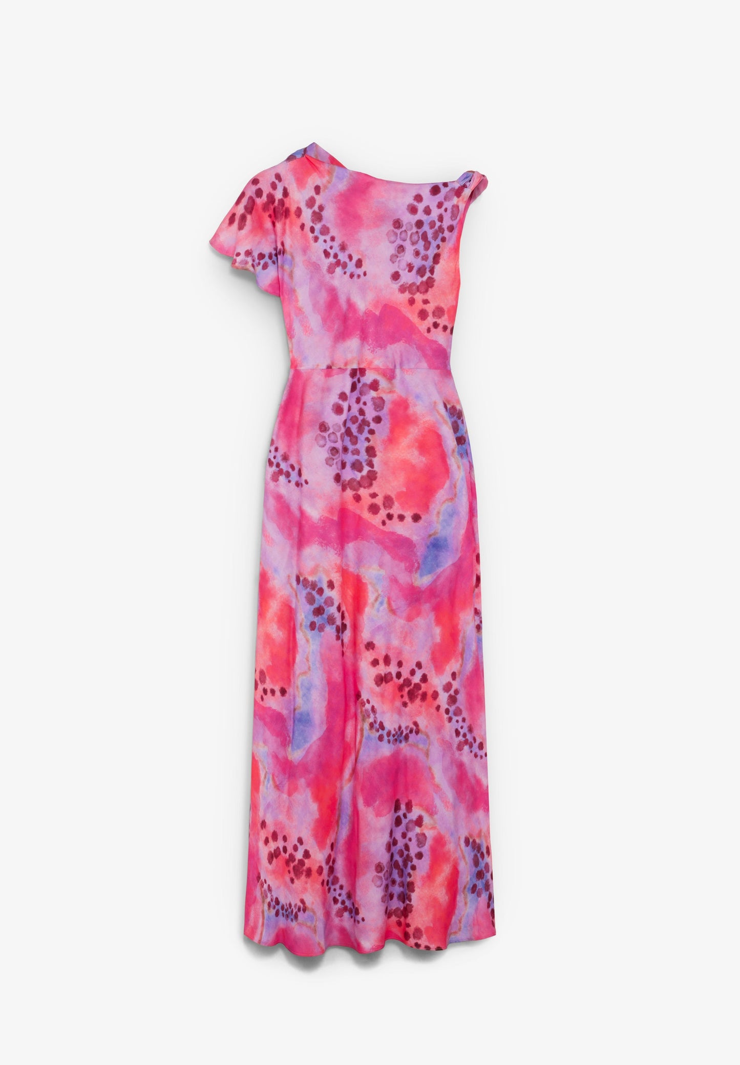VESTIDO ASIMÉTRICO SATINADO