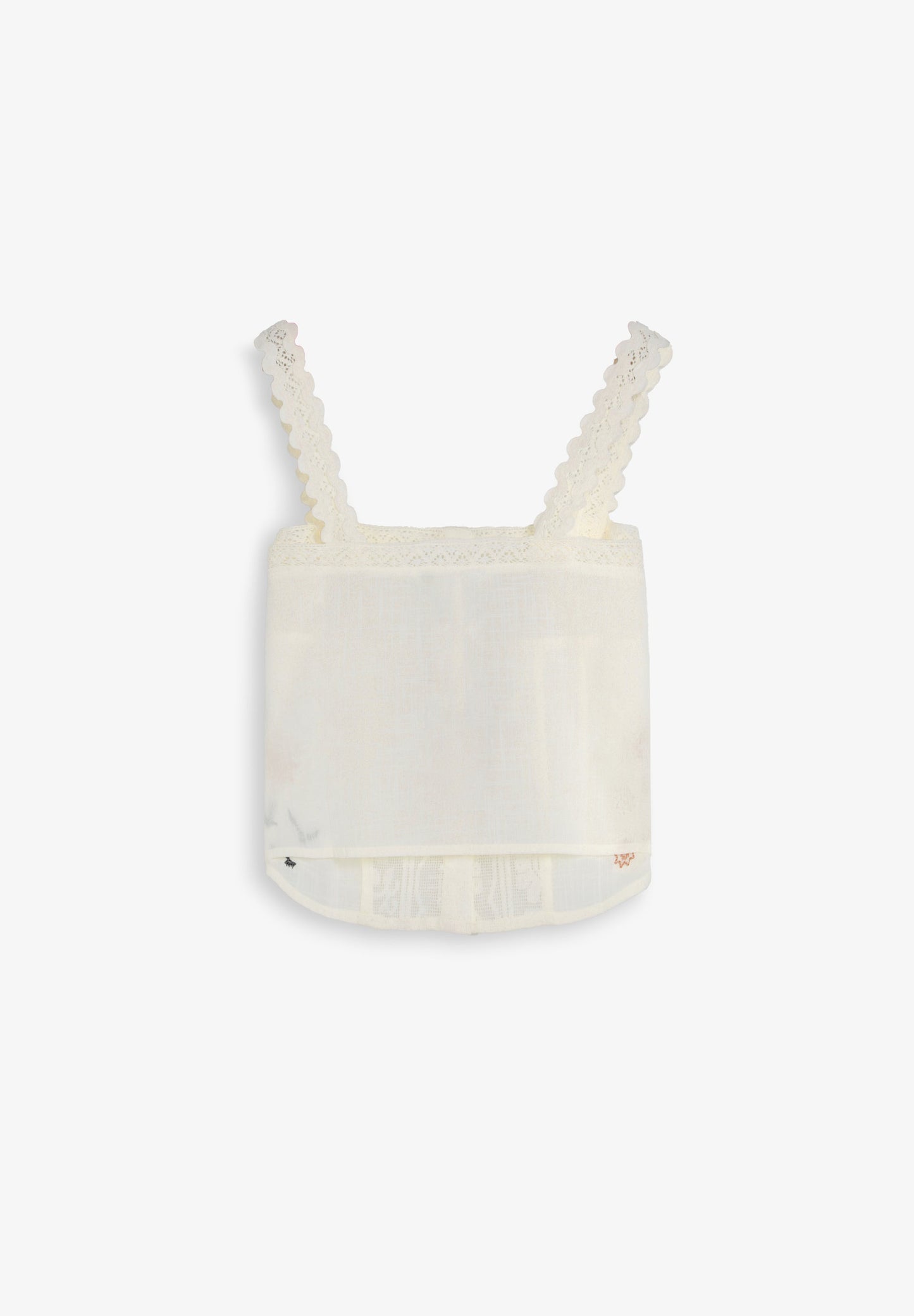 TOP BORDADOS CON ENCAJE