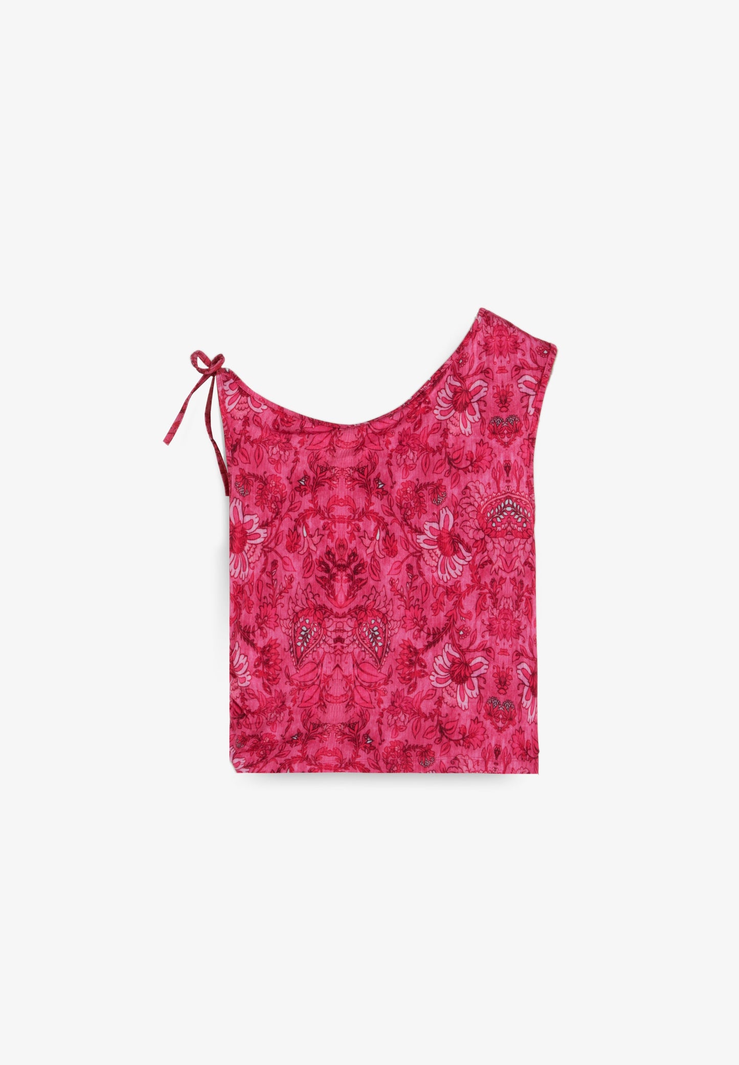 TOP ASIMÉTRICO ESTAMPADO