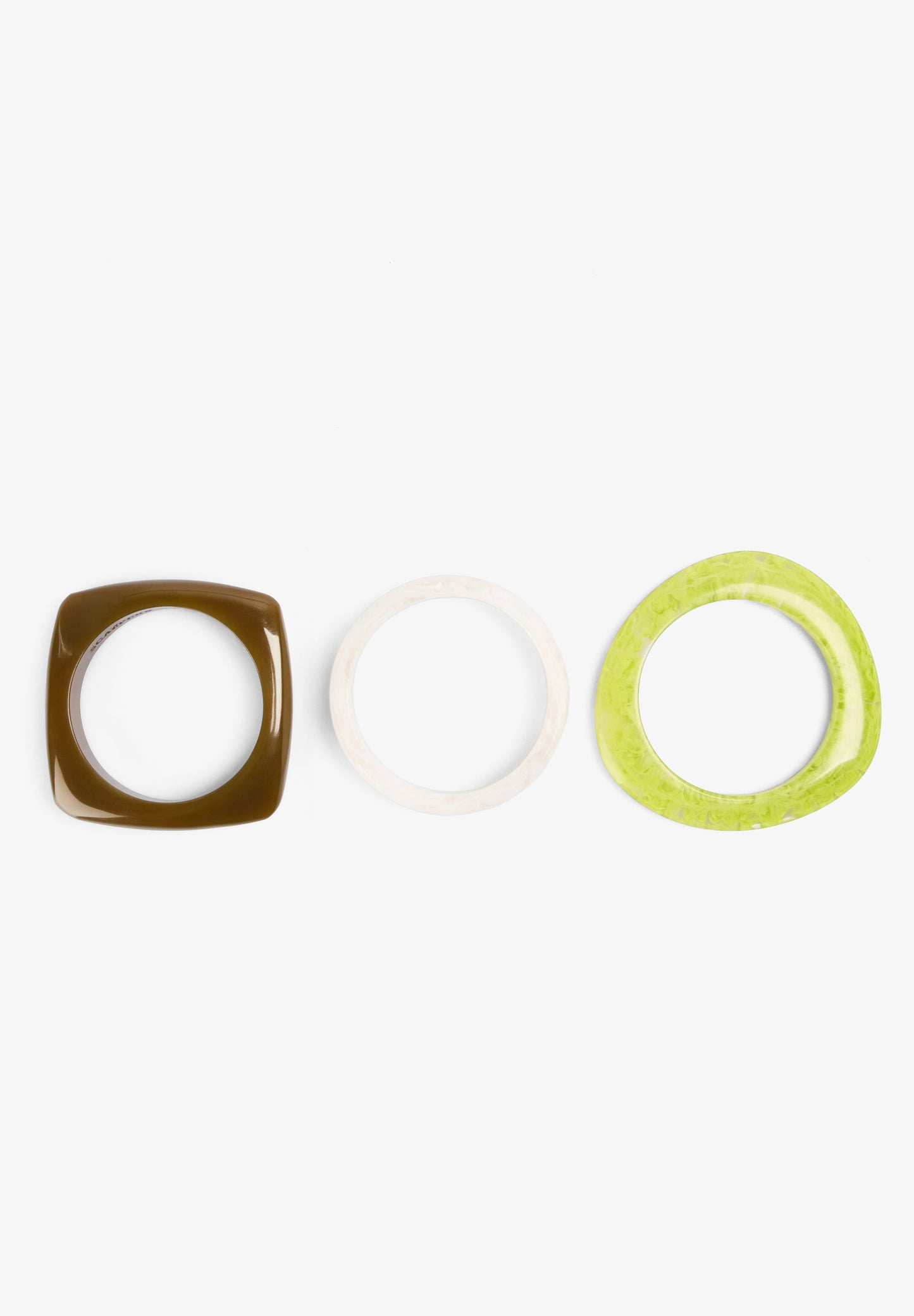 SET PULSERAS COMBINADAS RESINA