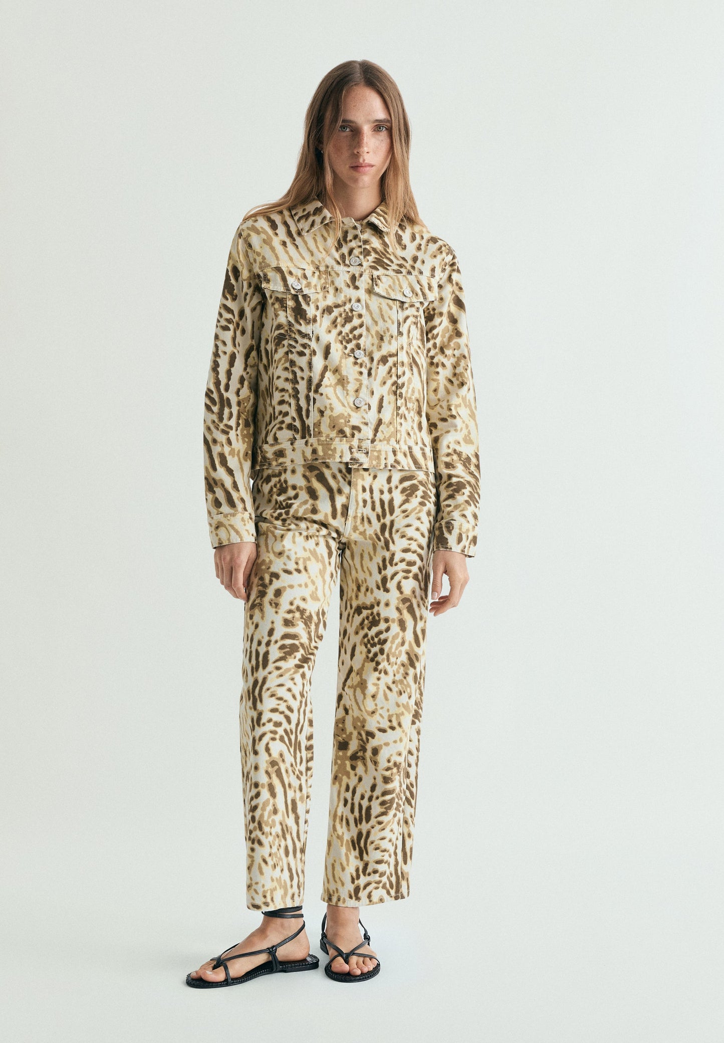 CHAQUETA DENIM ANIMAL PRINT