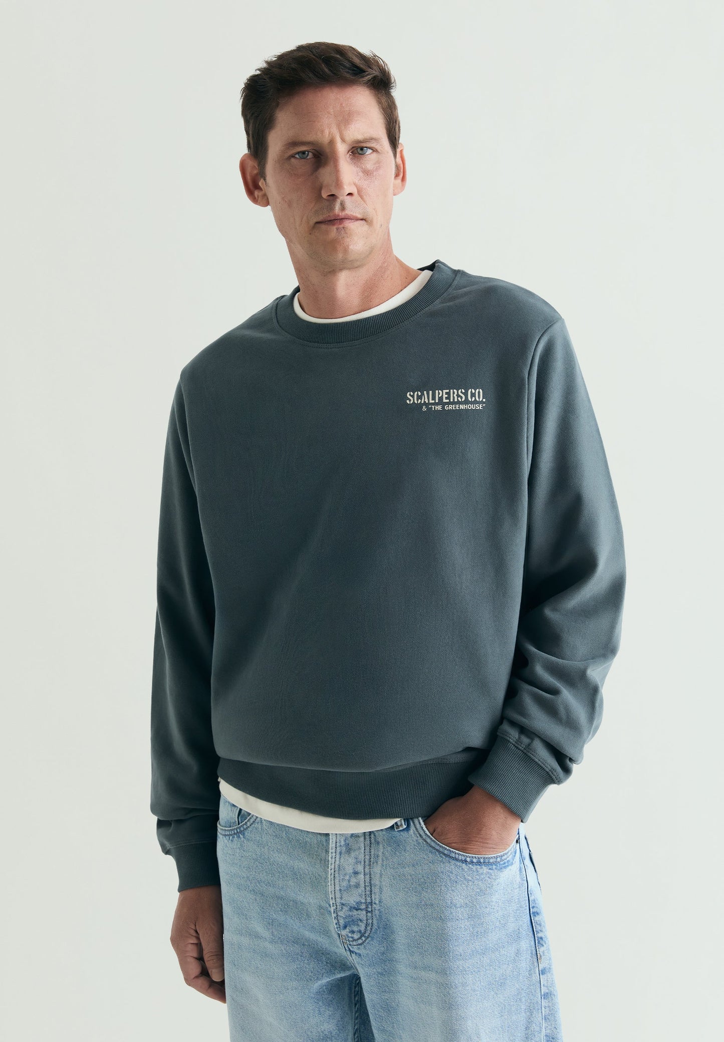 SUDADERA LAVADA BORDADO