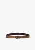 CINTURÓN PIEL HEBILLA DORADA