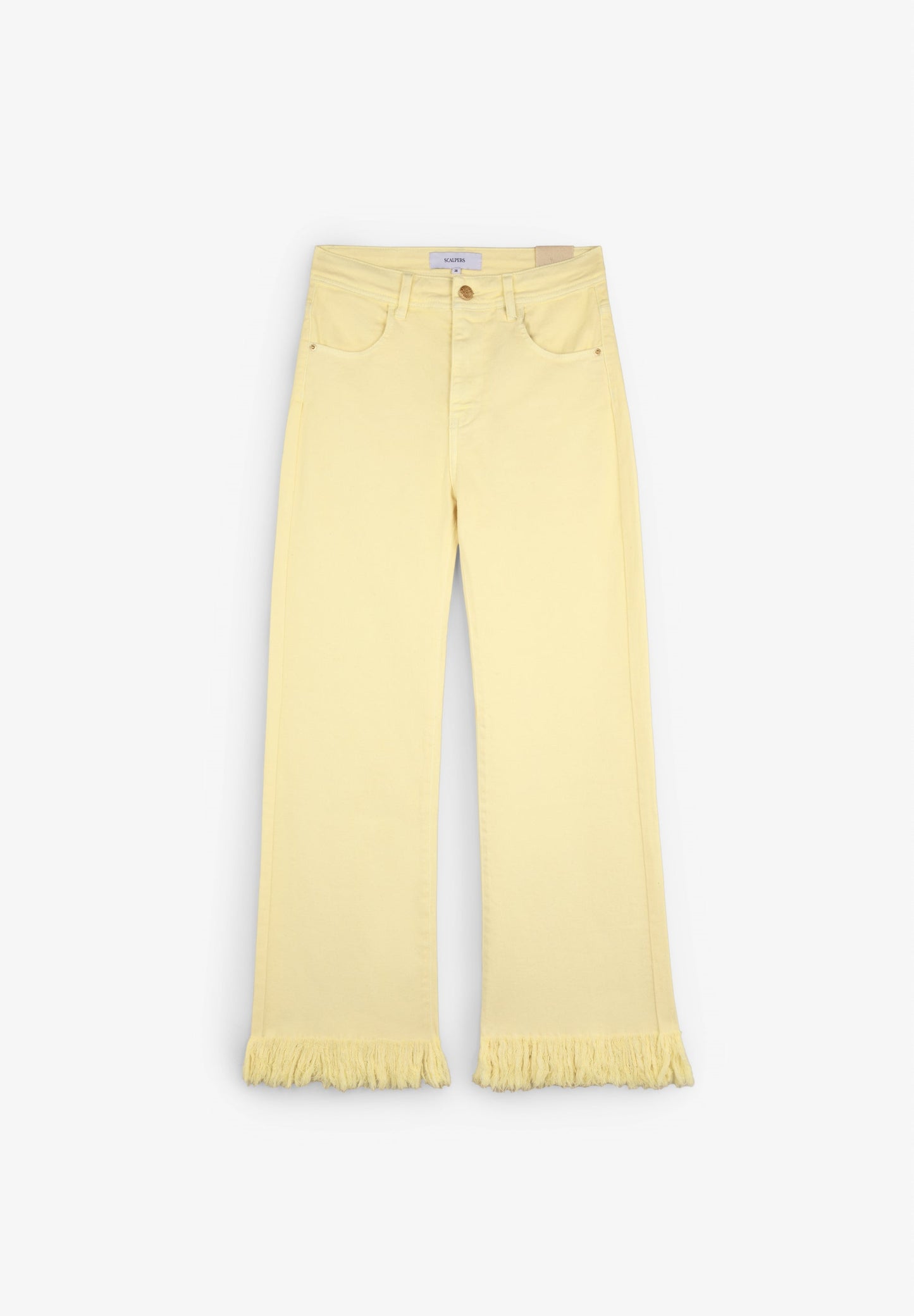 PANTALÓN VAQUERO FLECOS BORDADO