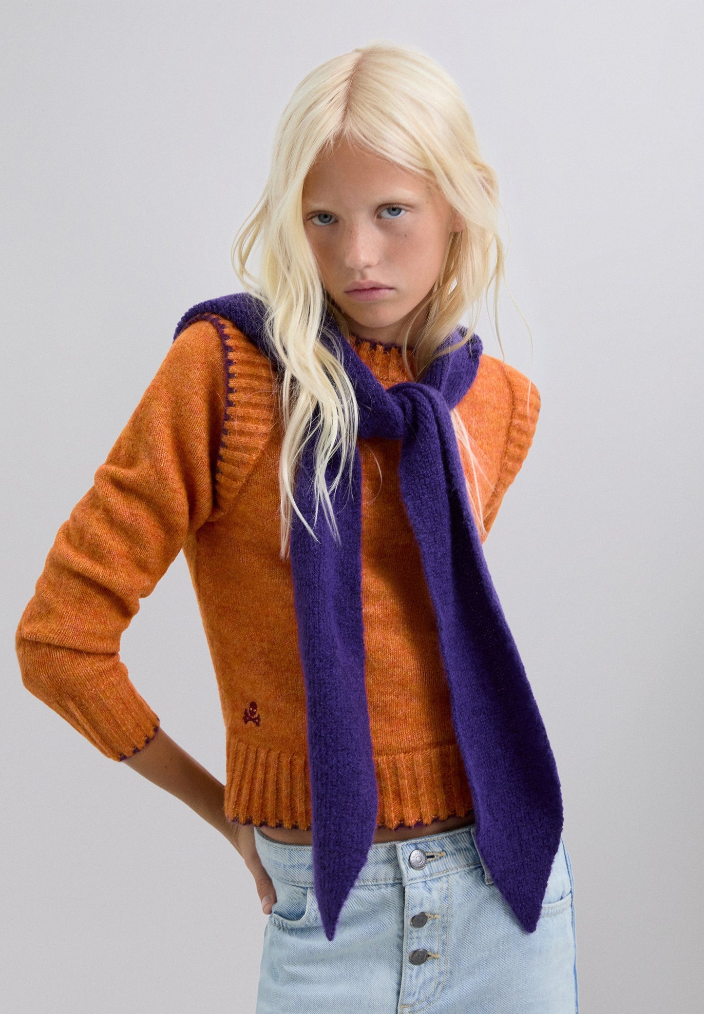 SWEATER PUNTO CONTRASTE