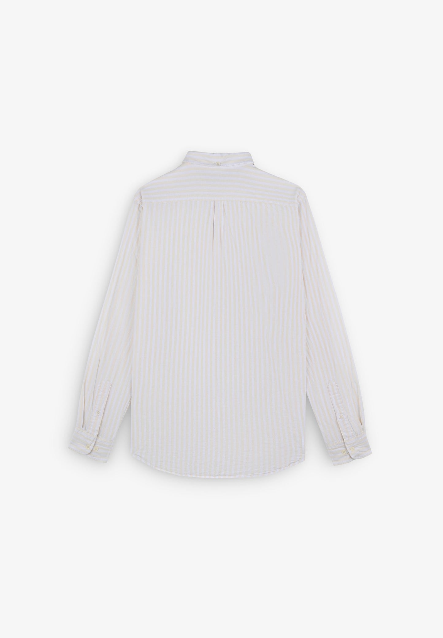 CAMISA LINO RAYAS CUELLO BOTONES