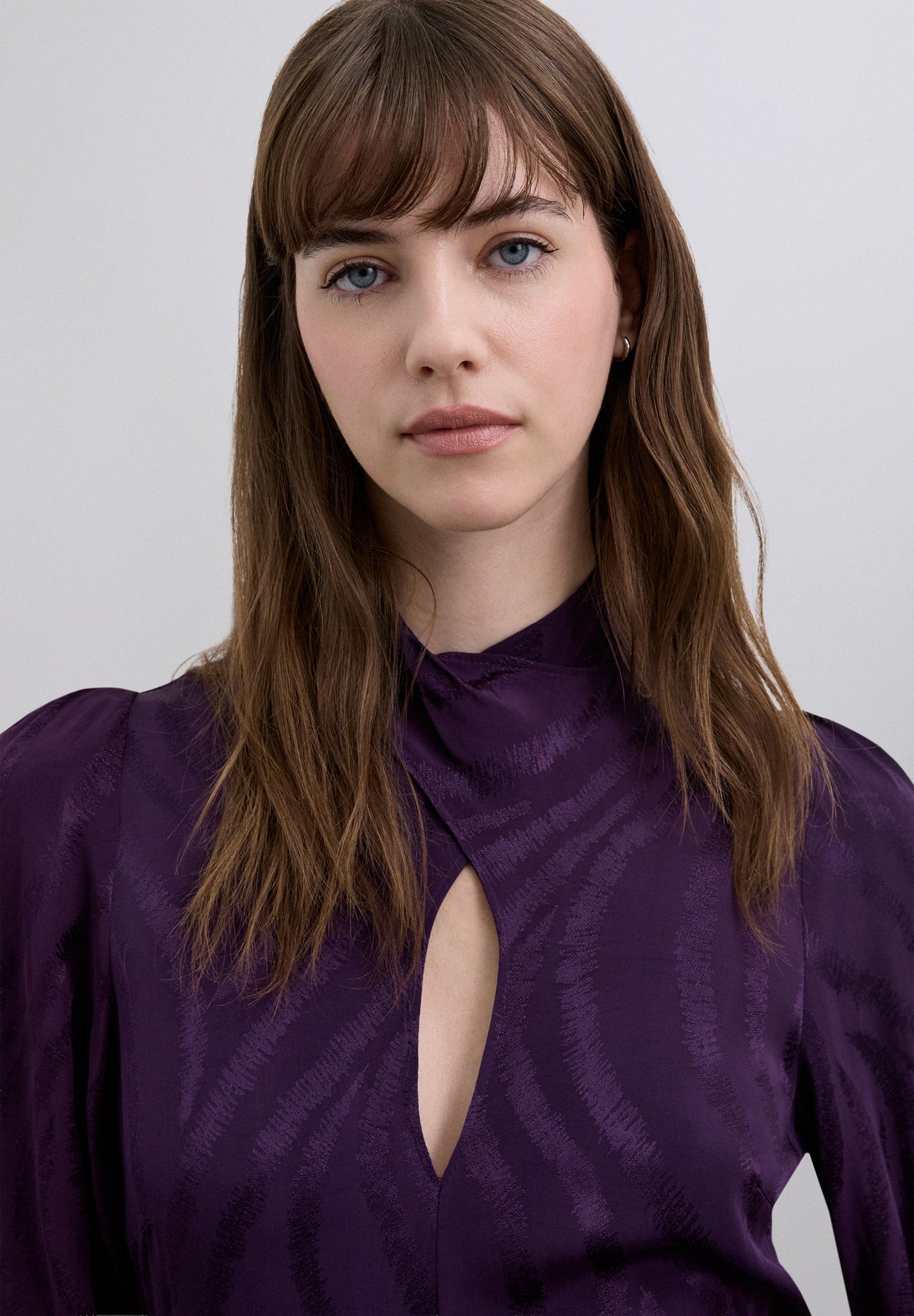 VESTIDO LARGO ONDAS CUELLO