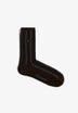 CALCETINES BORDADOS RAYAS CONTRASTE
