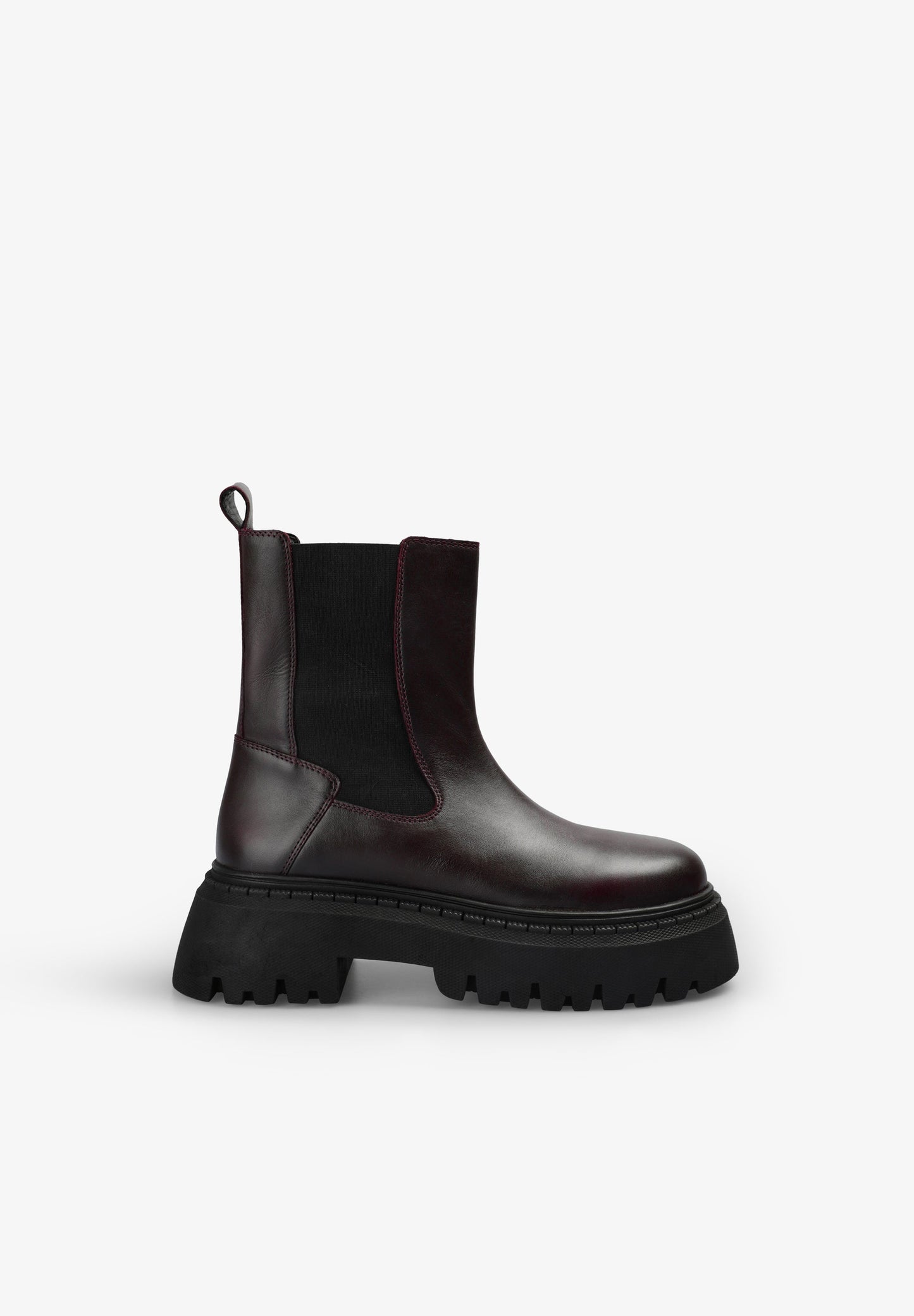 BOTAS CHELSEA PIEL BURDEOS