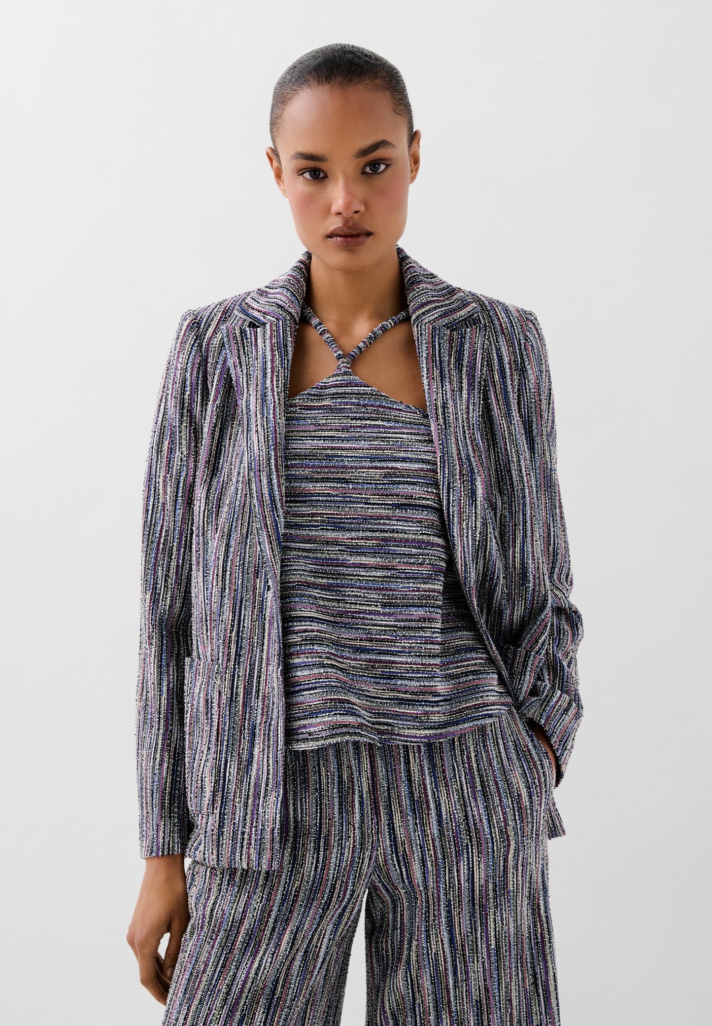 BLAZER PUNTO ESTAMPADA