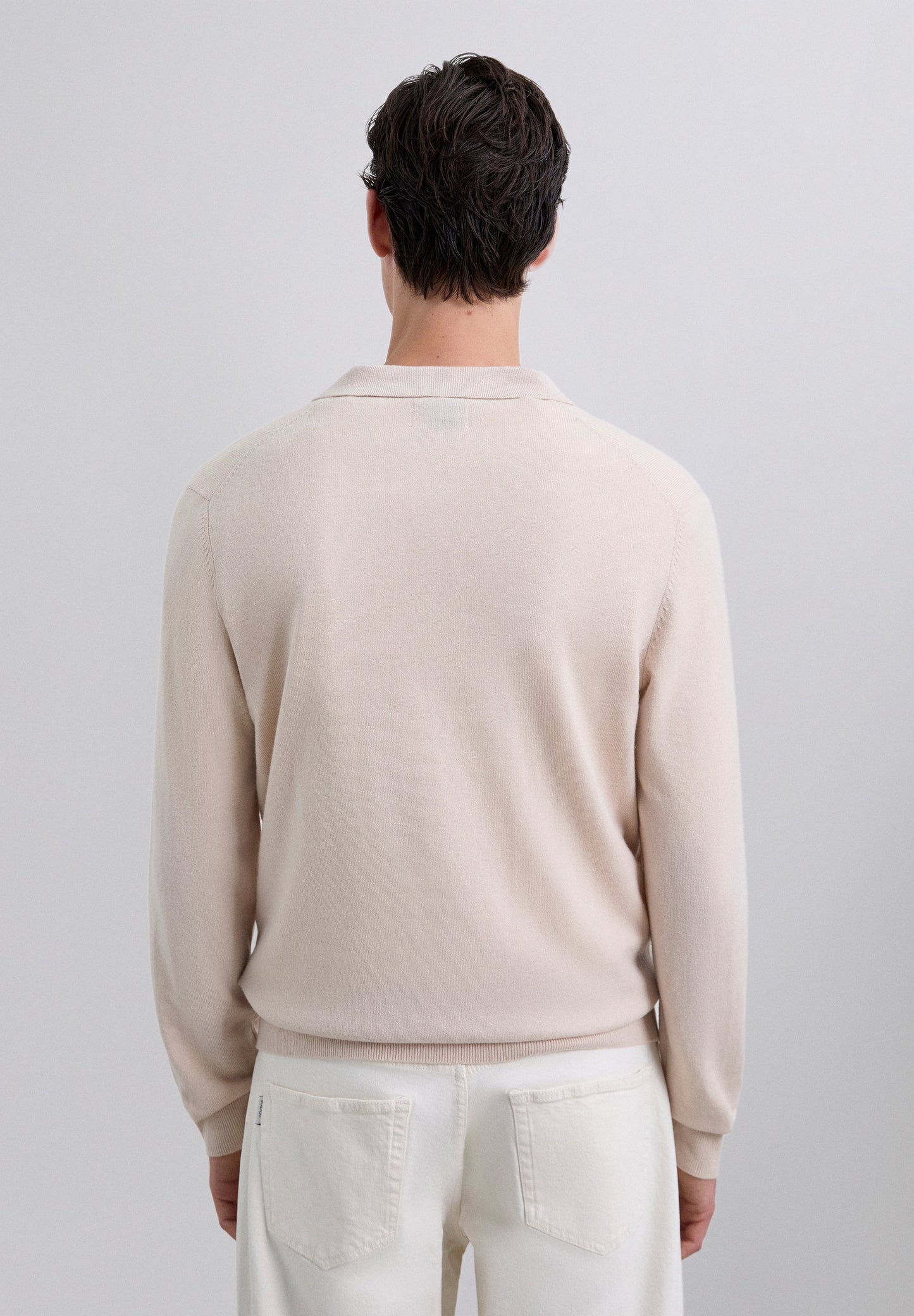 CHALECO POLO CUELLO PICO LANA