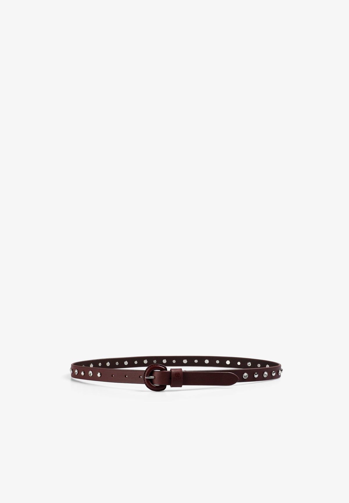 CINTURÓN PIEL STRASS Y TACHUELAS