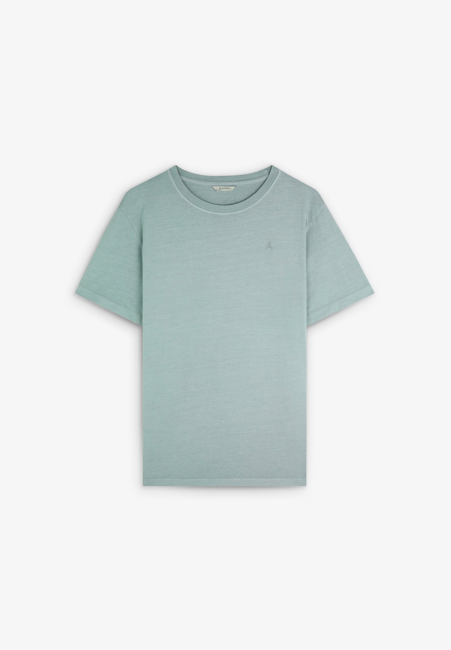 POLERA CALAVERA BORDADA TONO