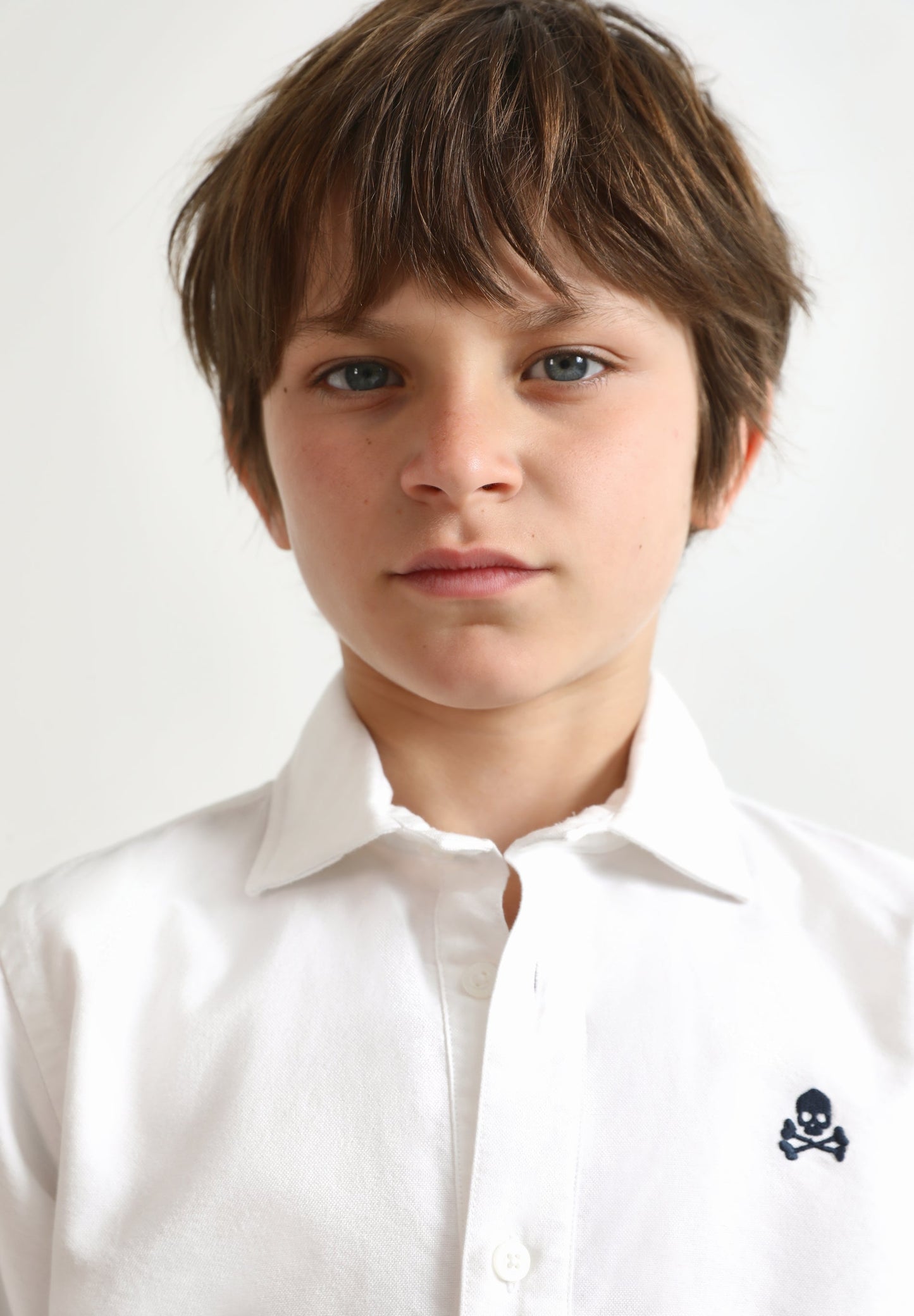 POLERA OXFORD CALAVERA CONTRASTE