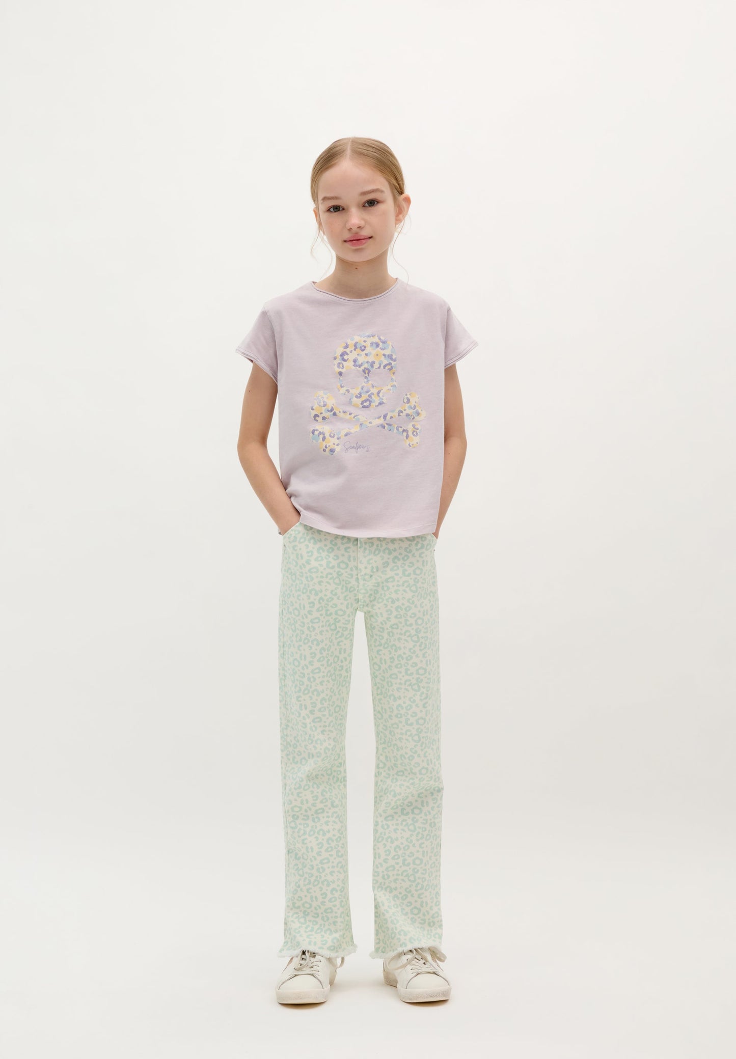 POLERA SKULL GLITTER