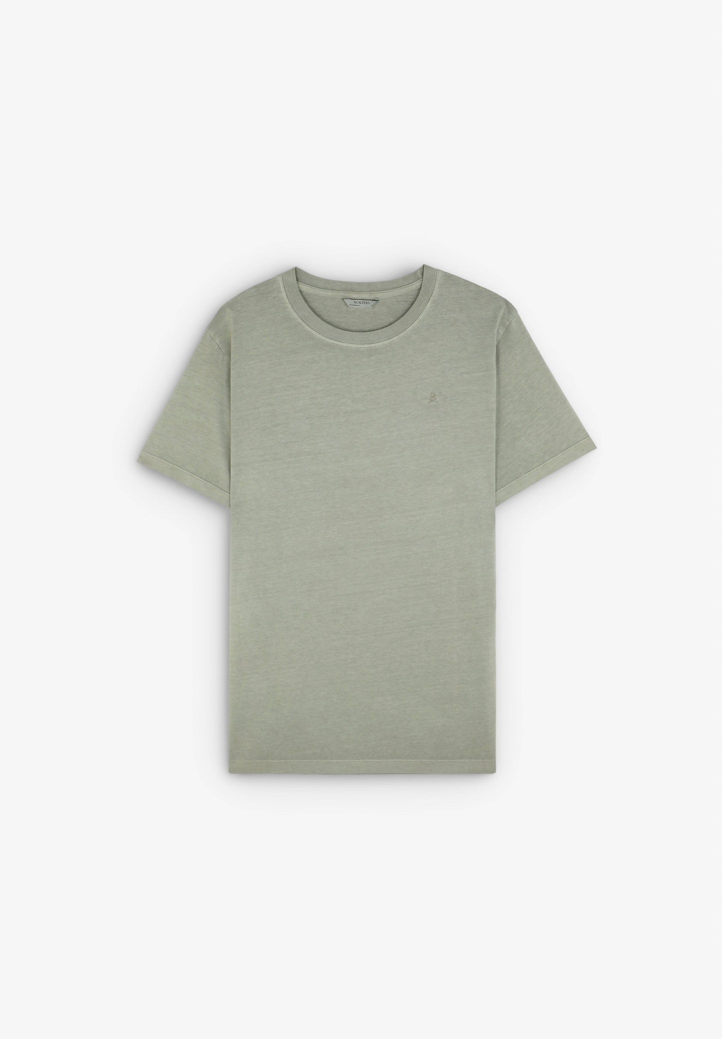 POLERA CALAVERA BORDADA TONO