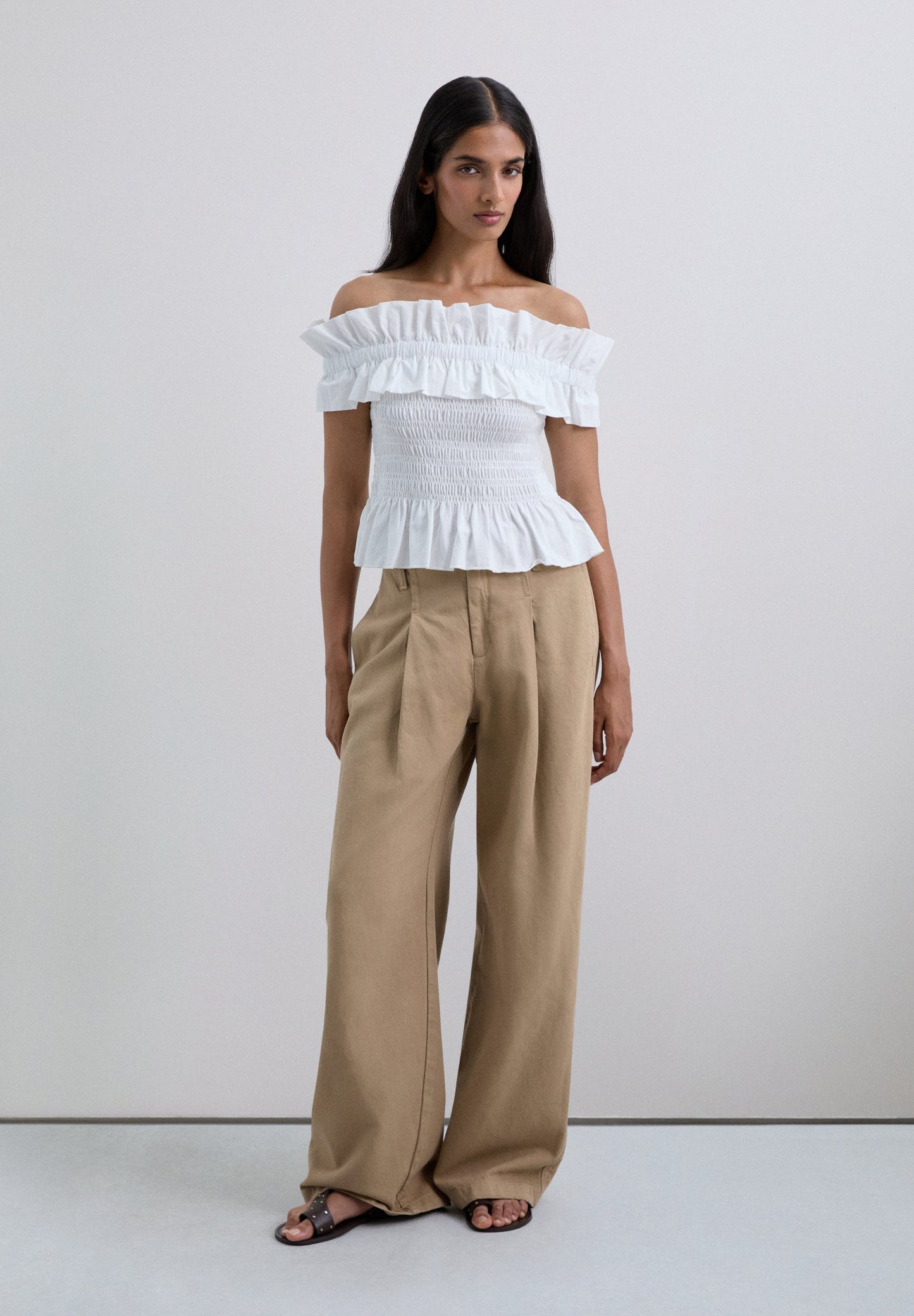 TOP FRUNCE VOLANTES ABEJA