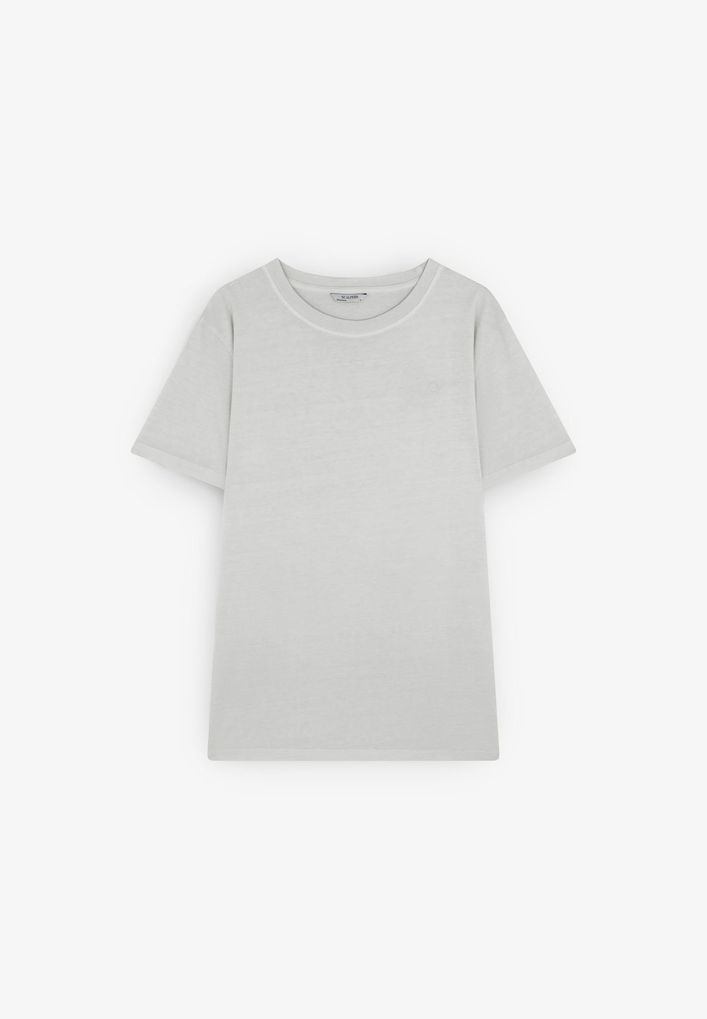 POLERA CALAVERA BORDADA TONO