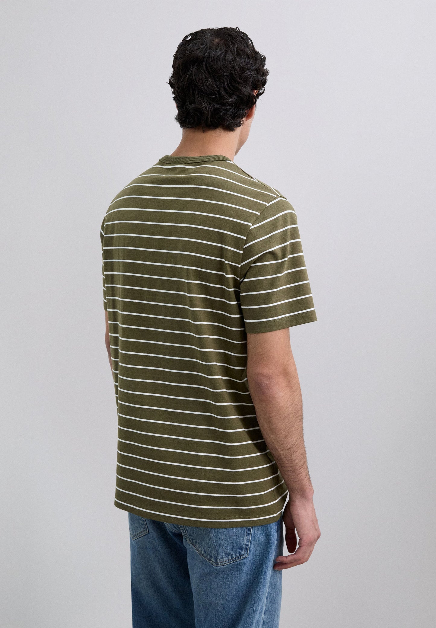 POLERA ESTAMPADA RAYAS LOGO