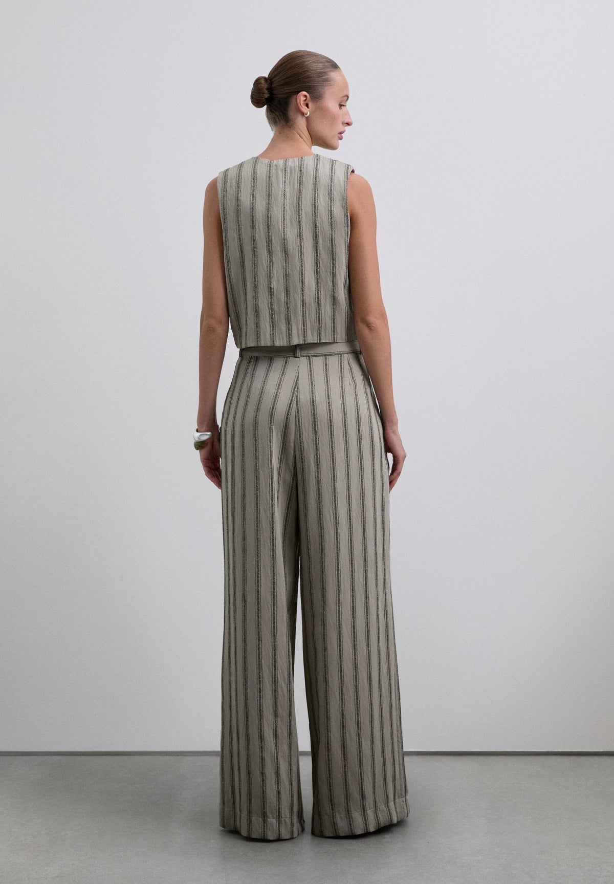 PANTALÓN CULOTTE DE PINZA RAYAS