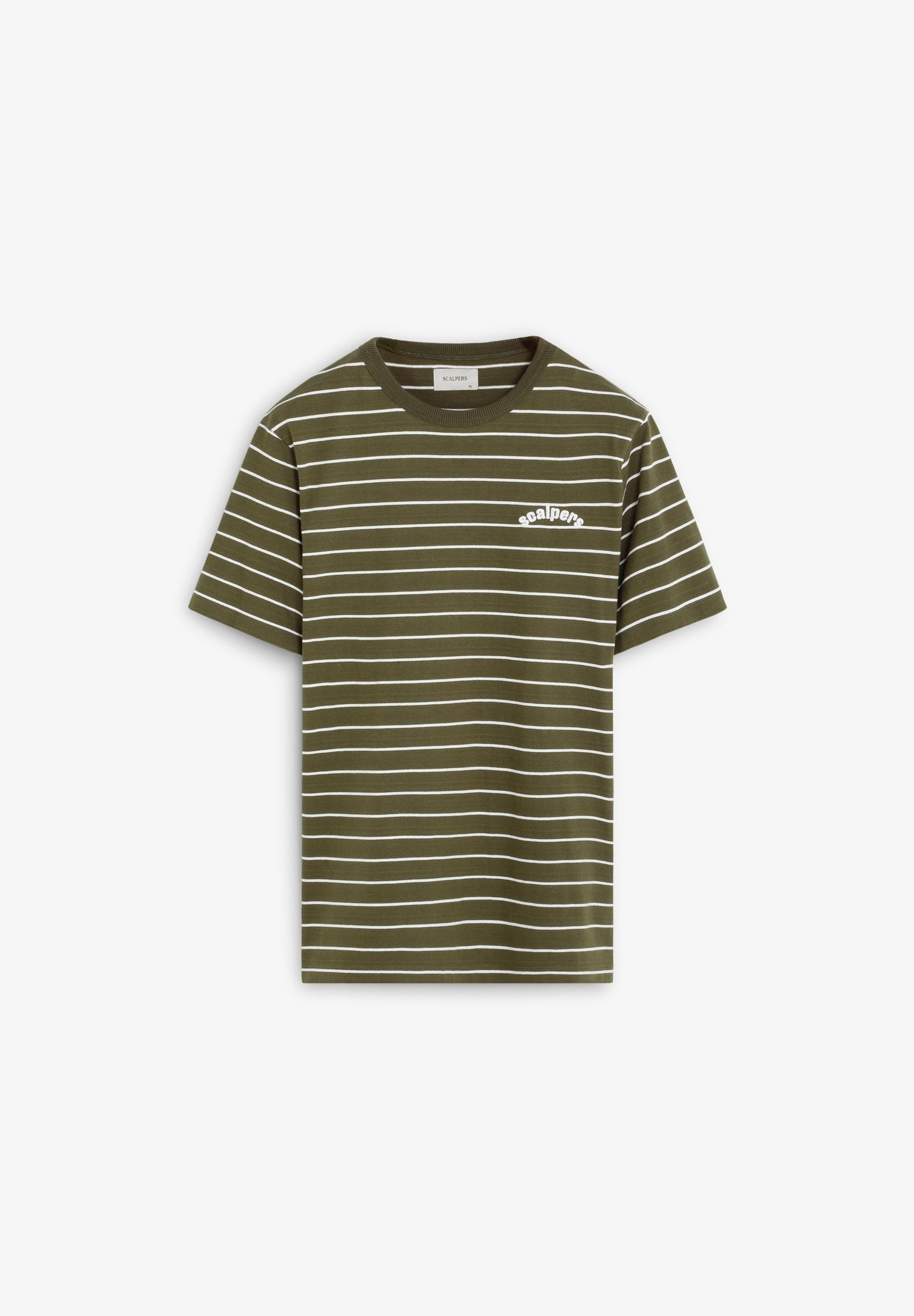 POLERA ESTAMPADA RAYAS LOGO