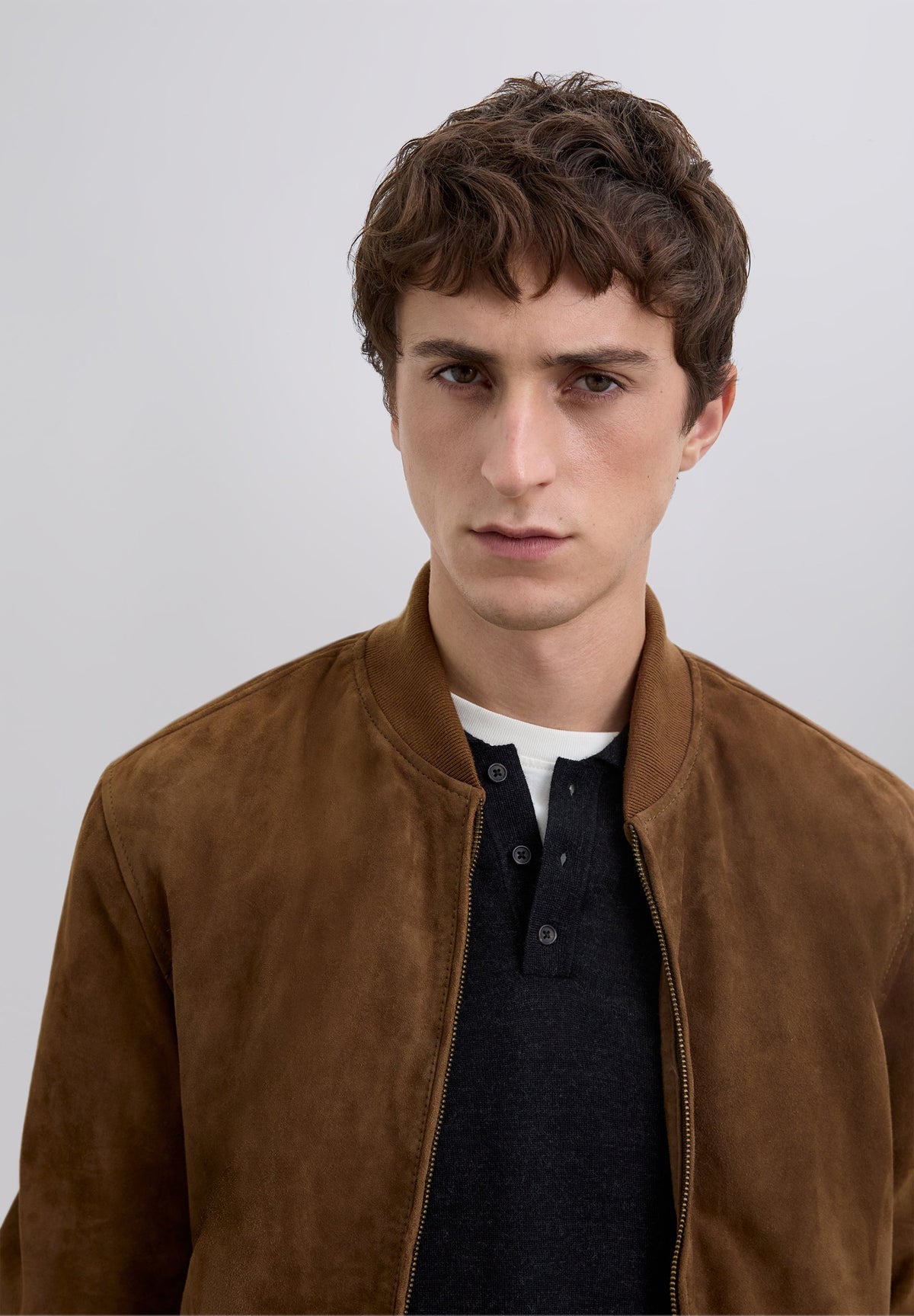 CHAQUETA BOMBER PIEL