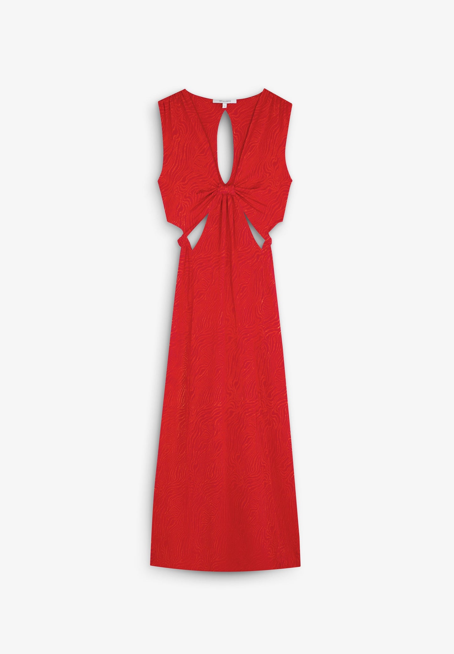 VESTIDO ABERTURAS DETALLE NUDO