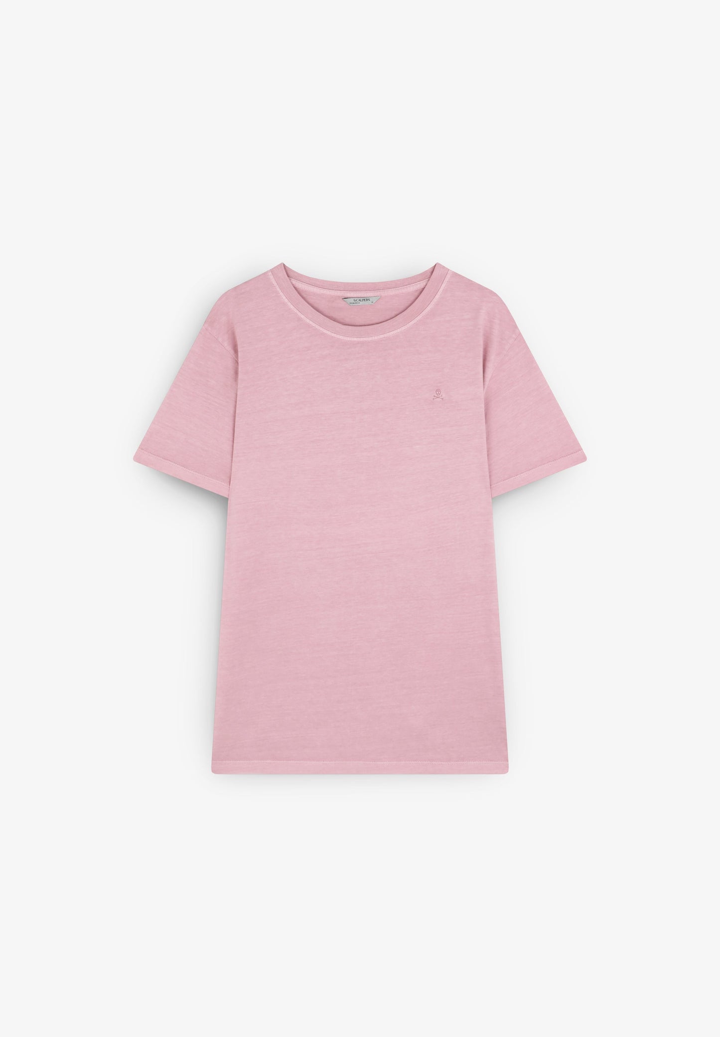 POLERA CALAVERA BORDADA TONO