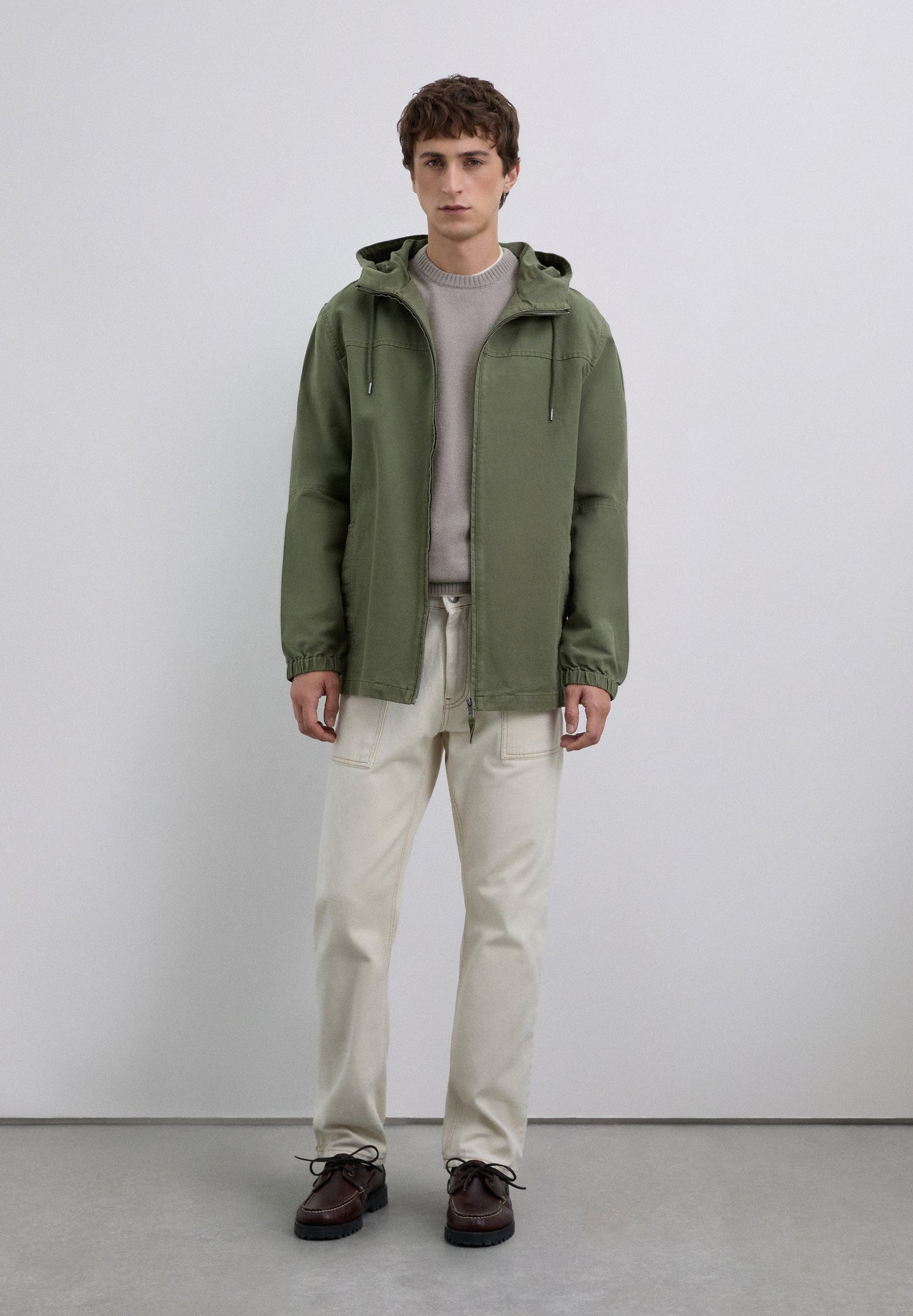 CHAQUETA CAPUCHA ALGODÓN