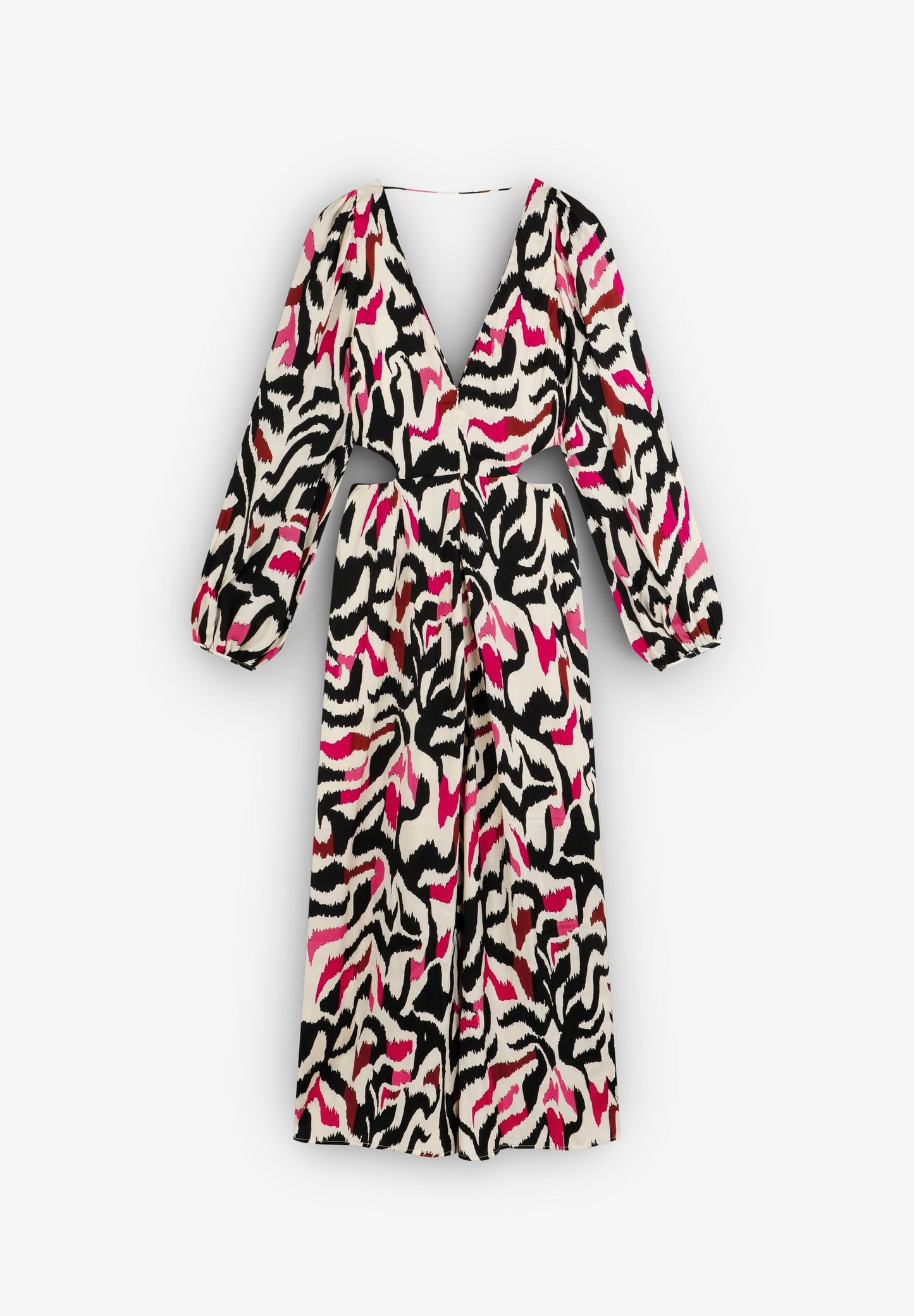 VESTIDO ESTAMPADO ABERTURAS