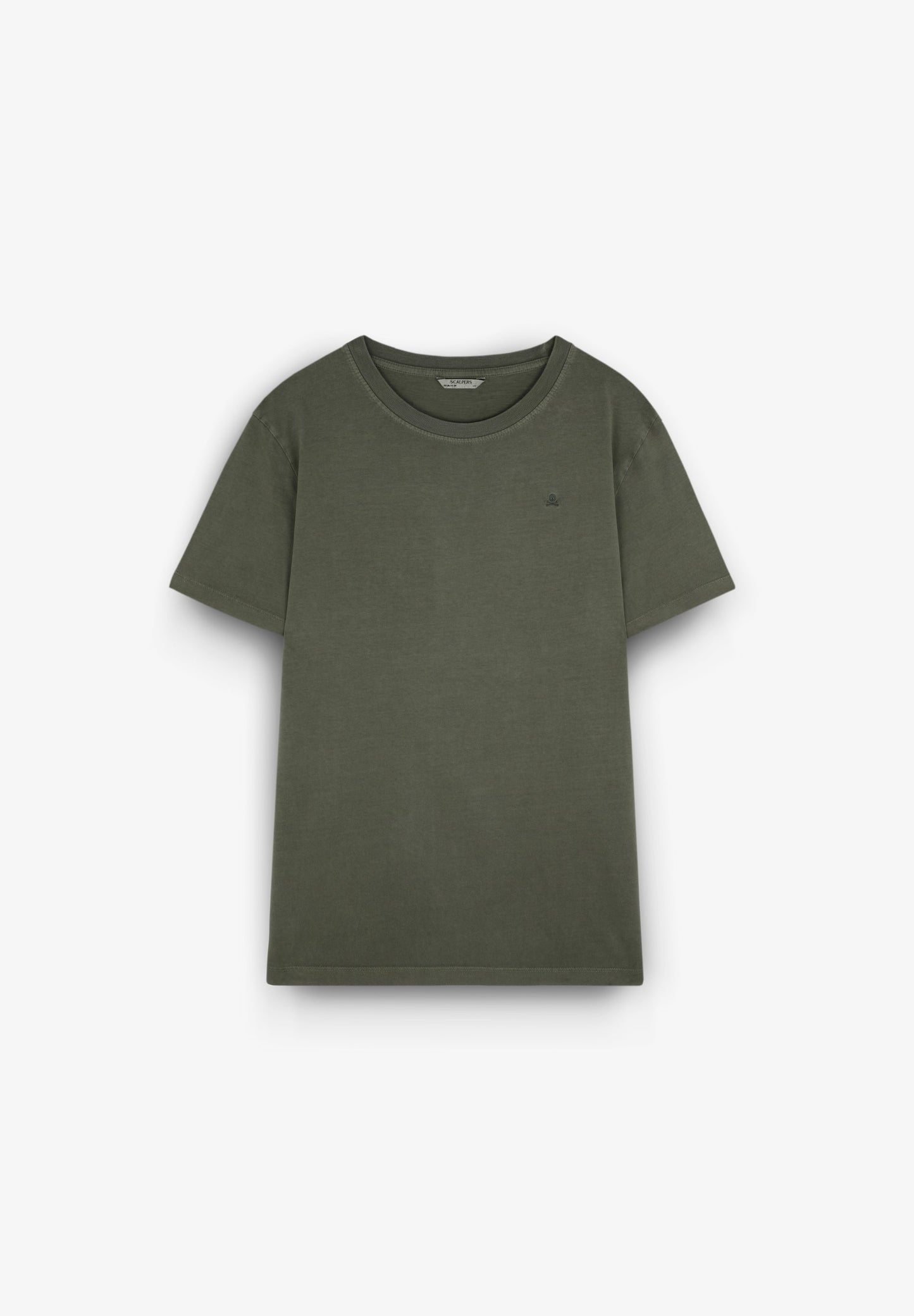 POLERA CALAVERA BORDADA TONO