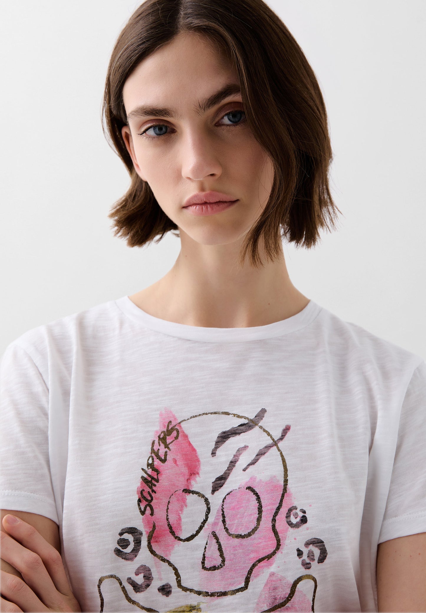 POLERA CALAVERA PRINT FRONTAL