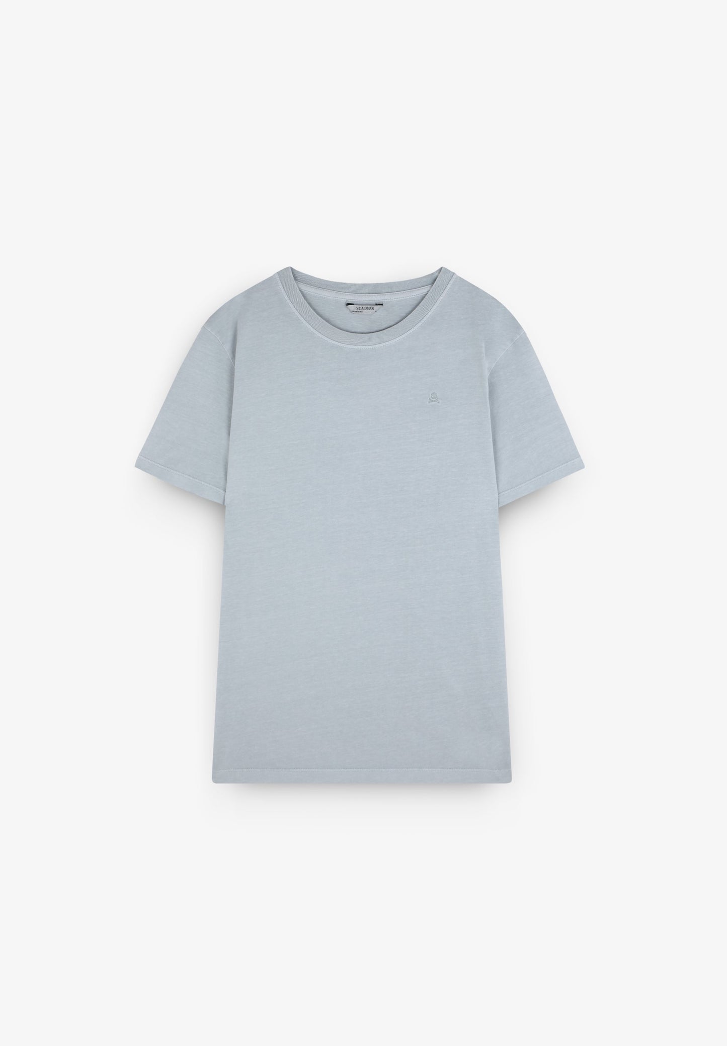 POLERA CALAVERA BORDADA TONO