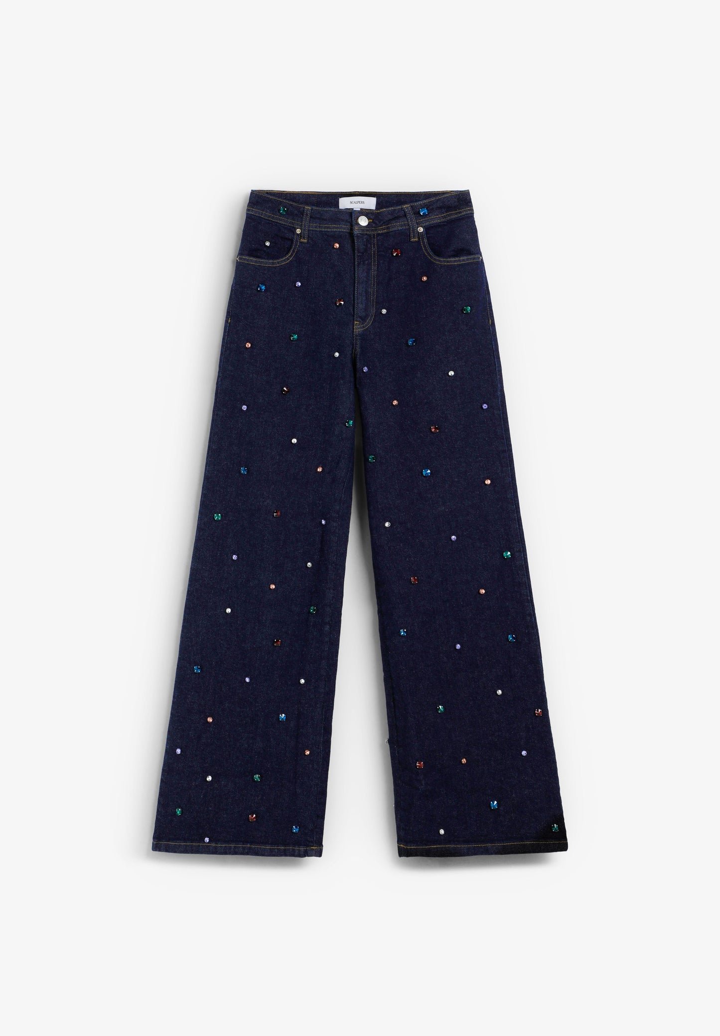 PANTALÓN DENIM CON ABALORIOS