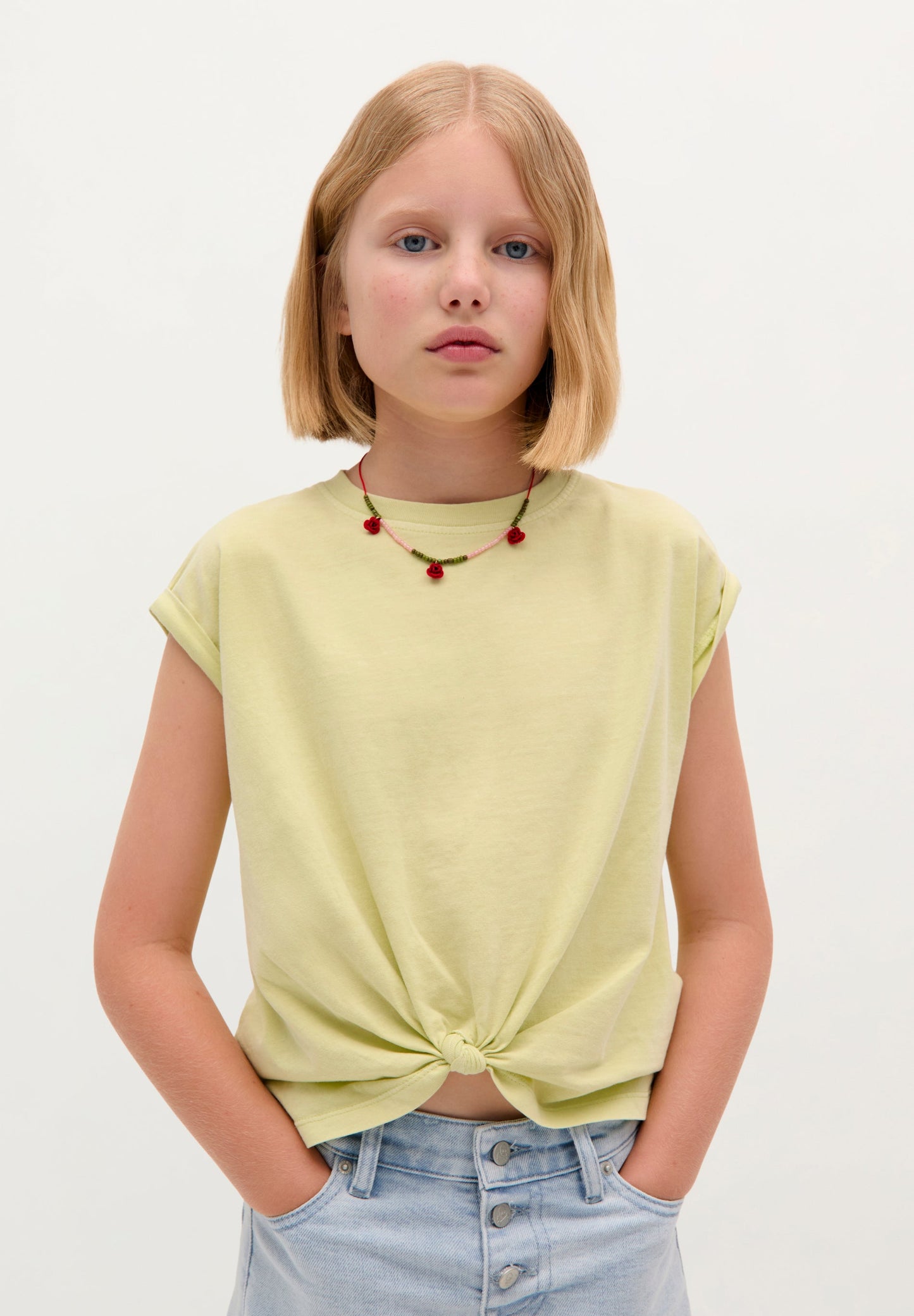 CAMISETA ALGODÓN NUDO CALAVERA TRASERA