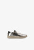 SNEAKERS METALIZADAS TEXTURA SERPIENTE