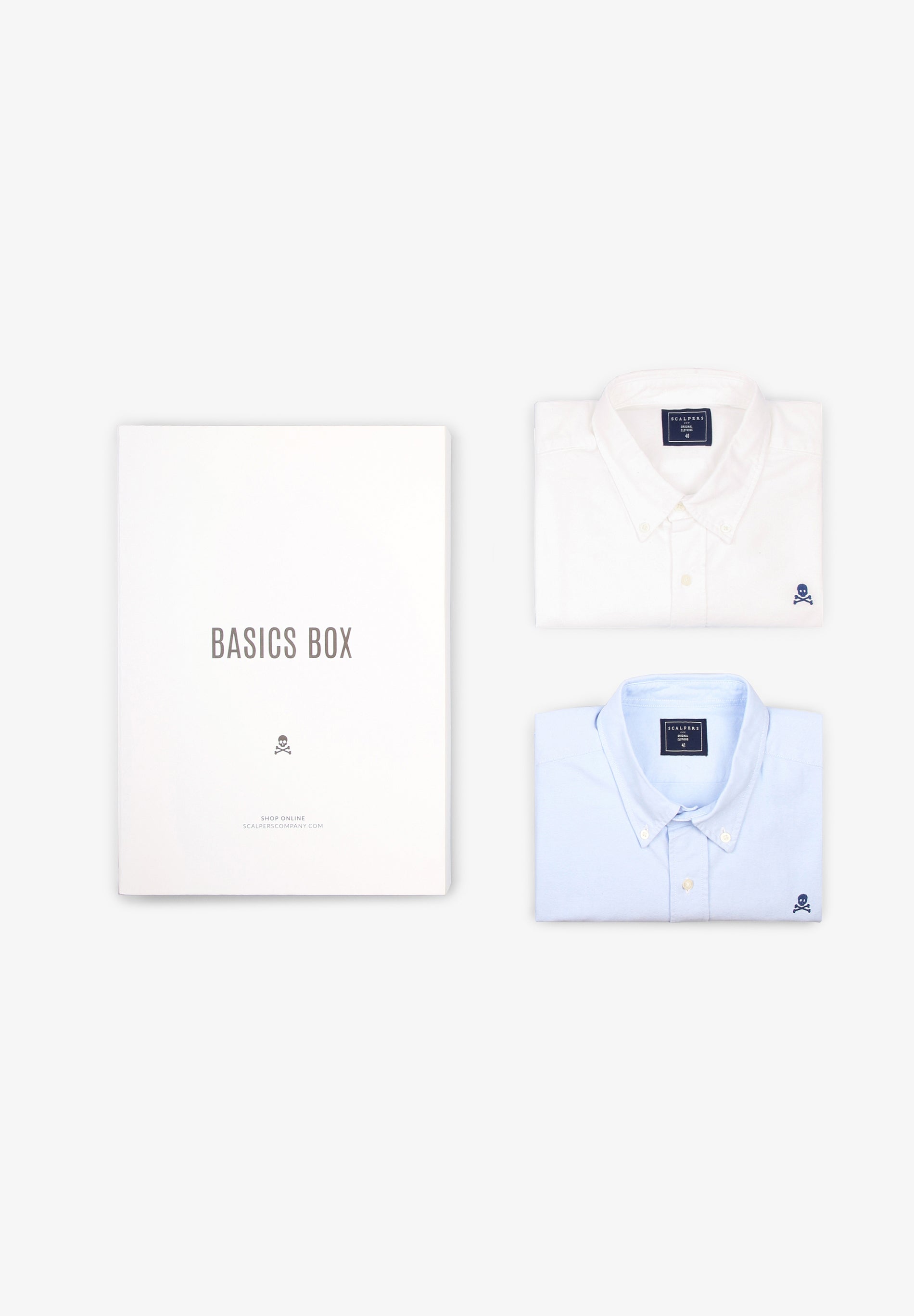 PACK CAMISAS OXFORD CALAVERA CONTRASTE