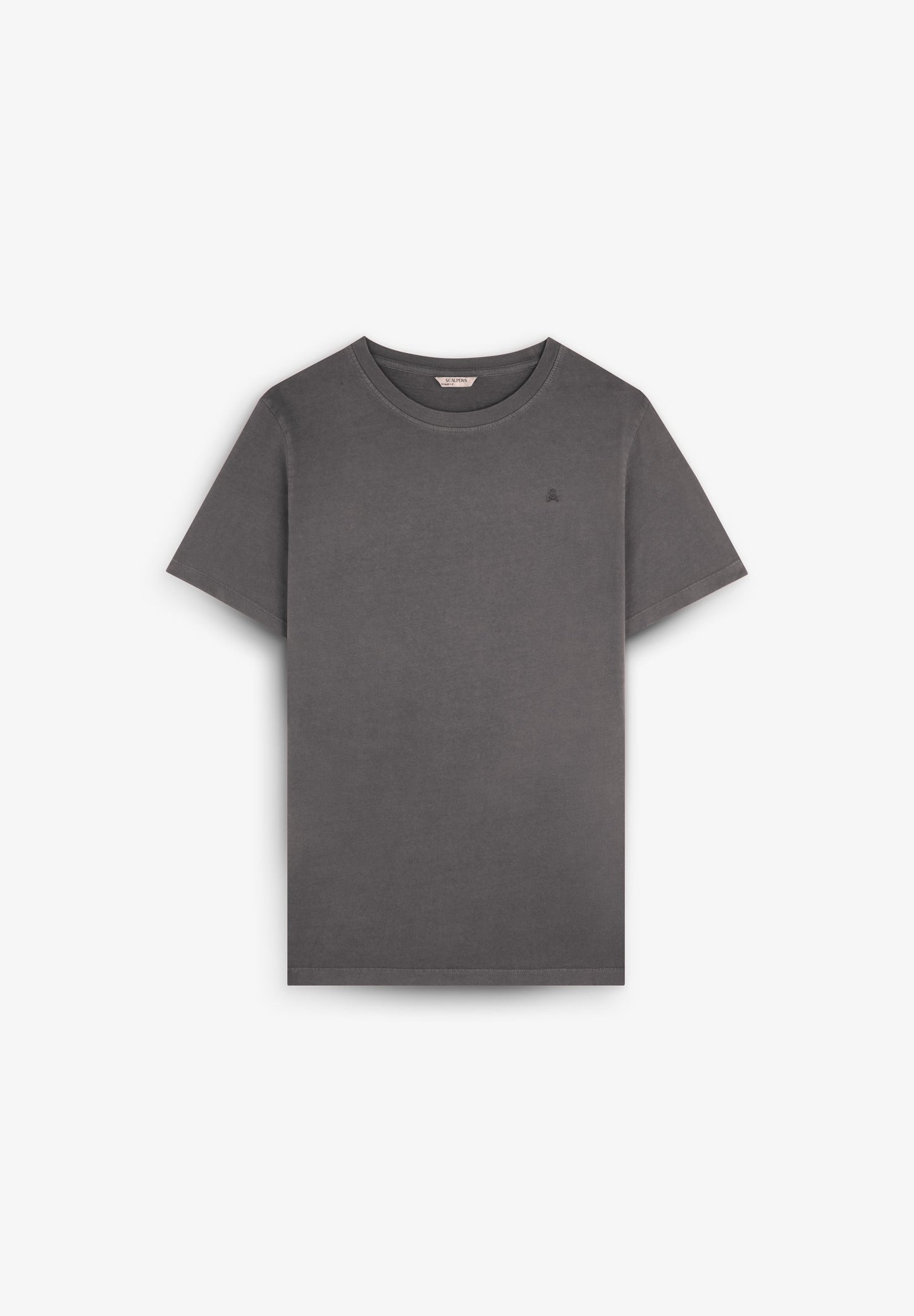 POLERA CALAVERA BORDADA TONO