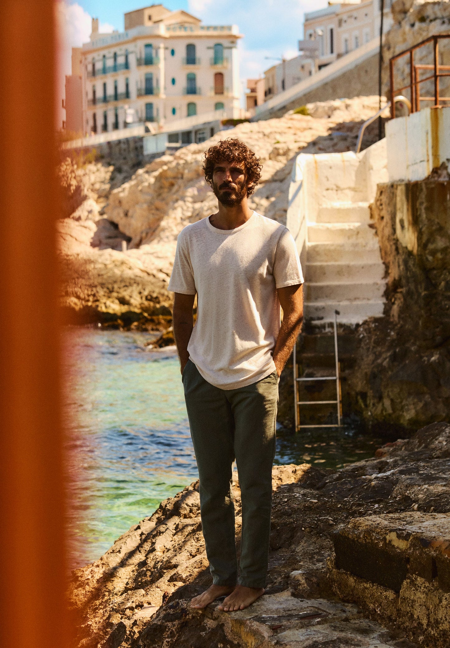 PANTALÓN PINZAS LINO