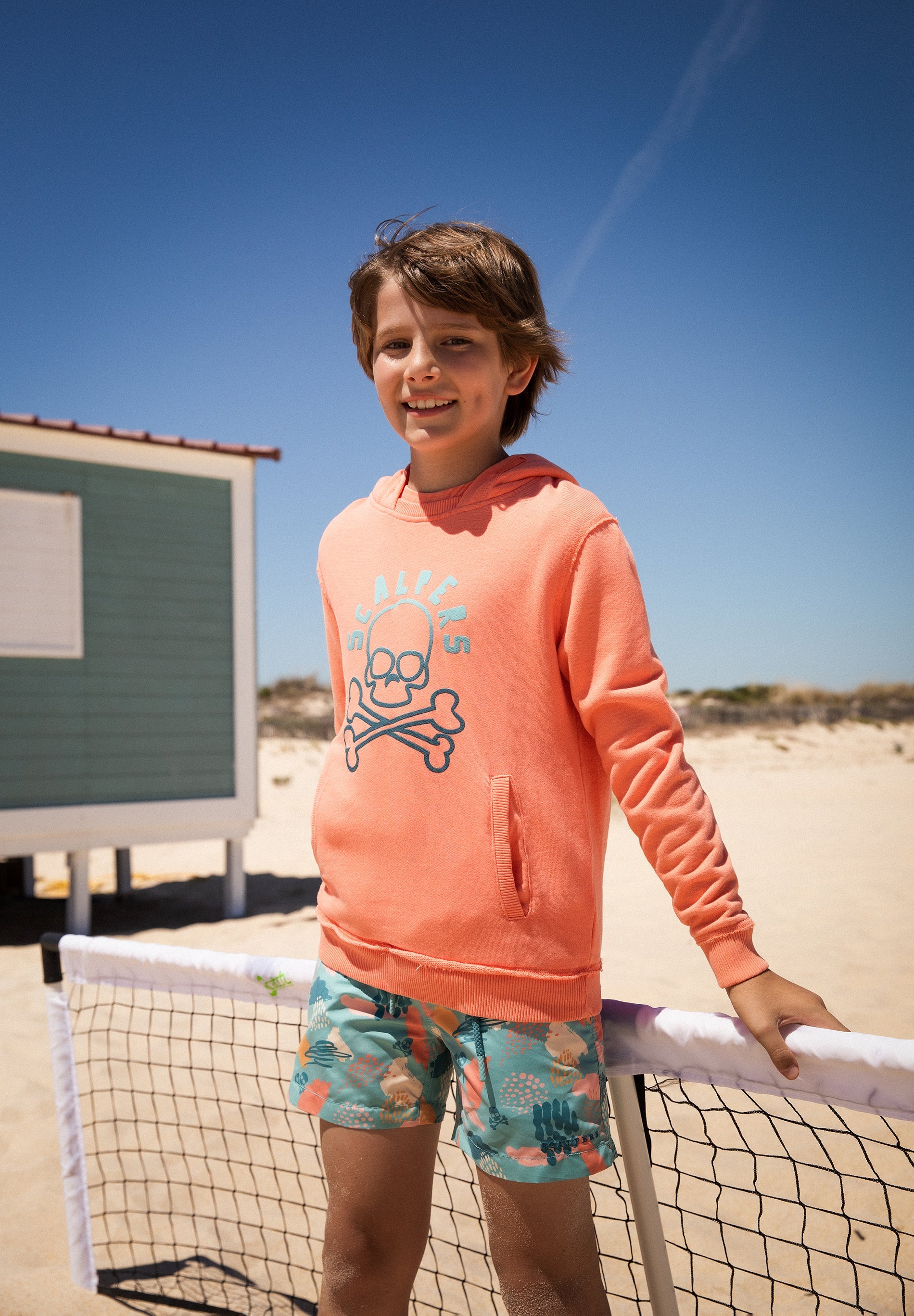 SUDADERA LAVADA PRINT FLÚOR