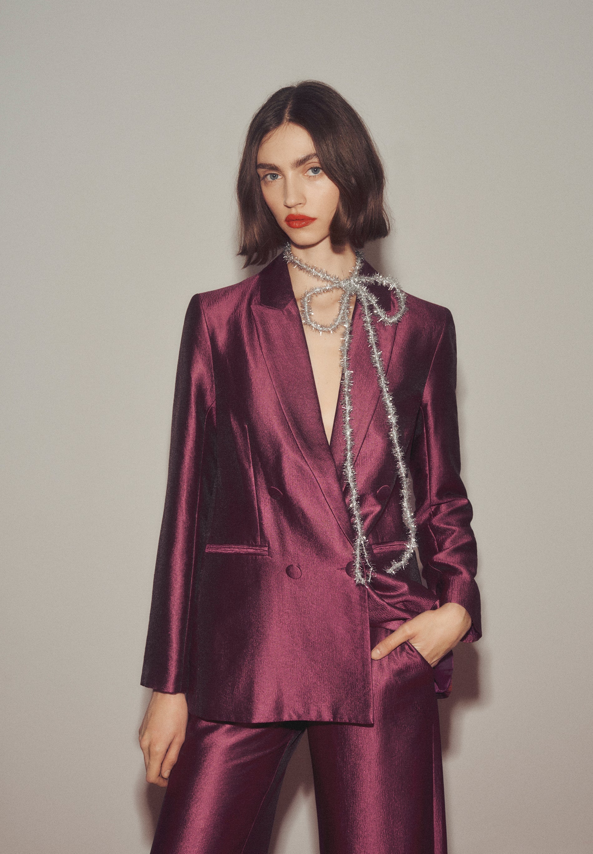 BLAZER SATINADA