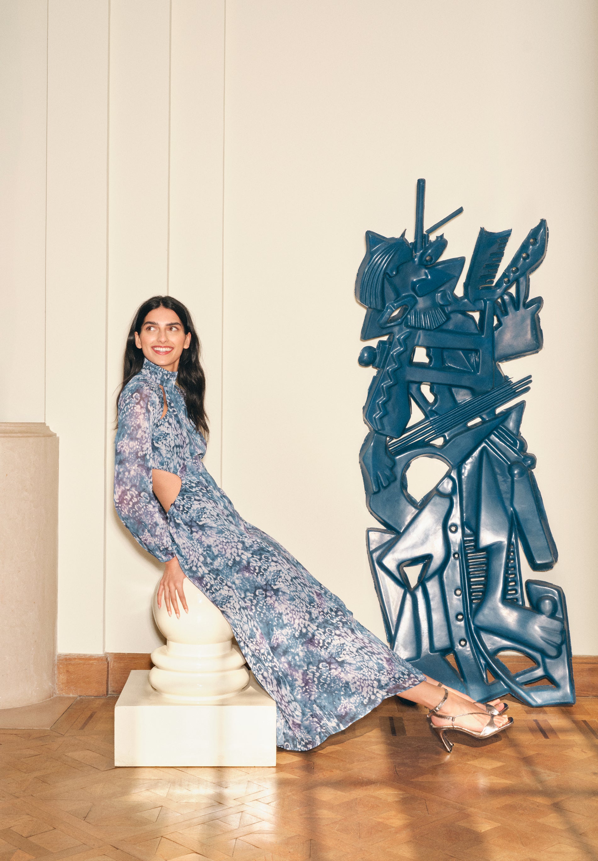 VESTIDO MIDI PRINT ABERTURAS