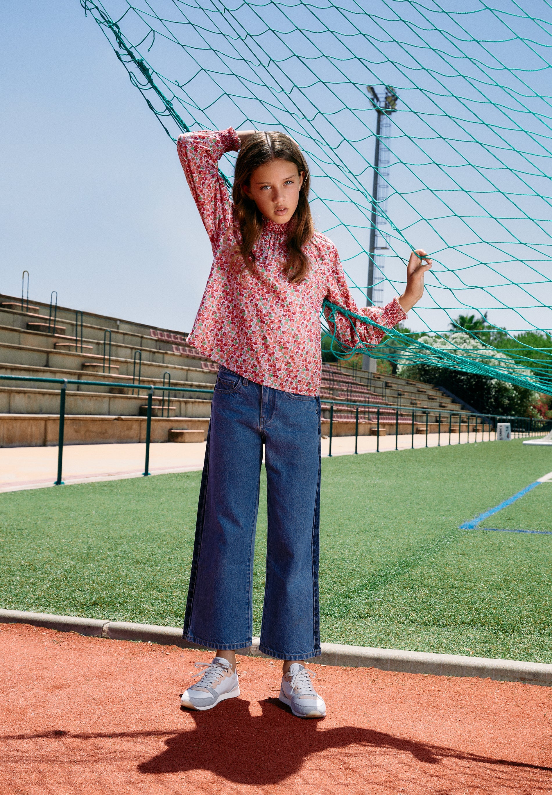 JEANS CULOTTE BICOLOR