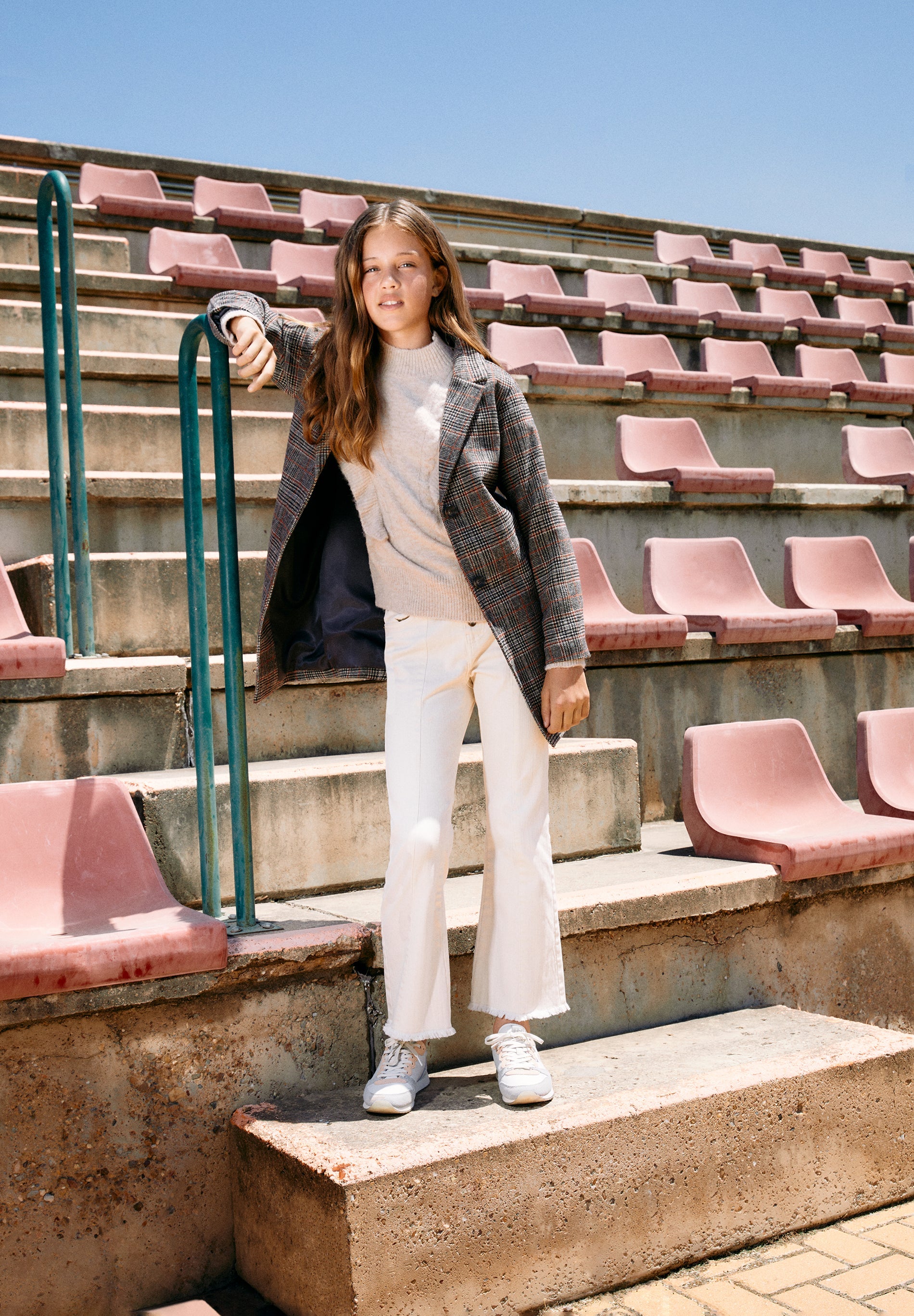 ABRIGO PAÑO CUADROS