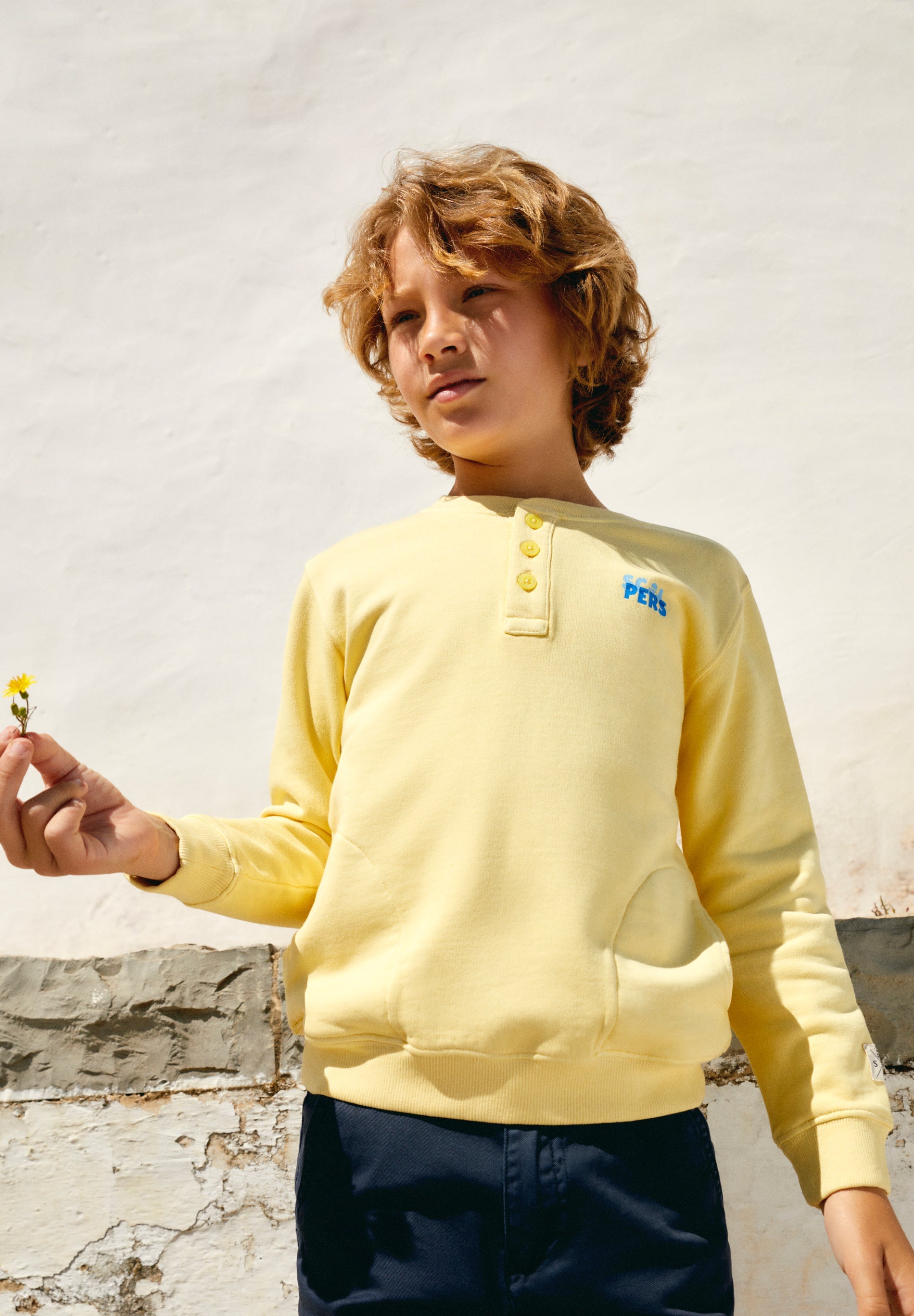 SUDADERA CALAVERA BOTONES