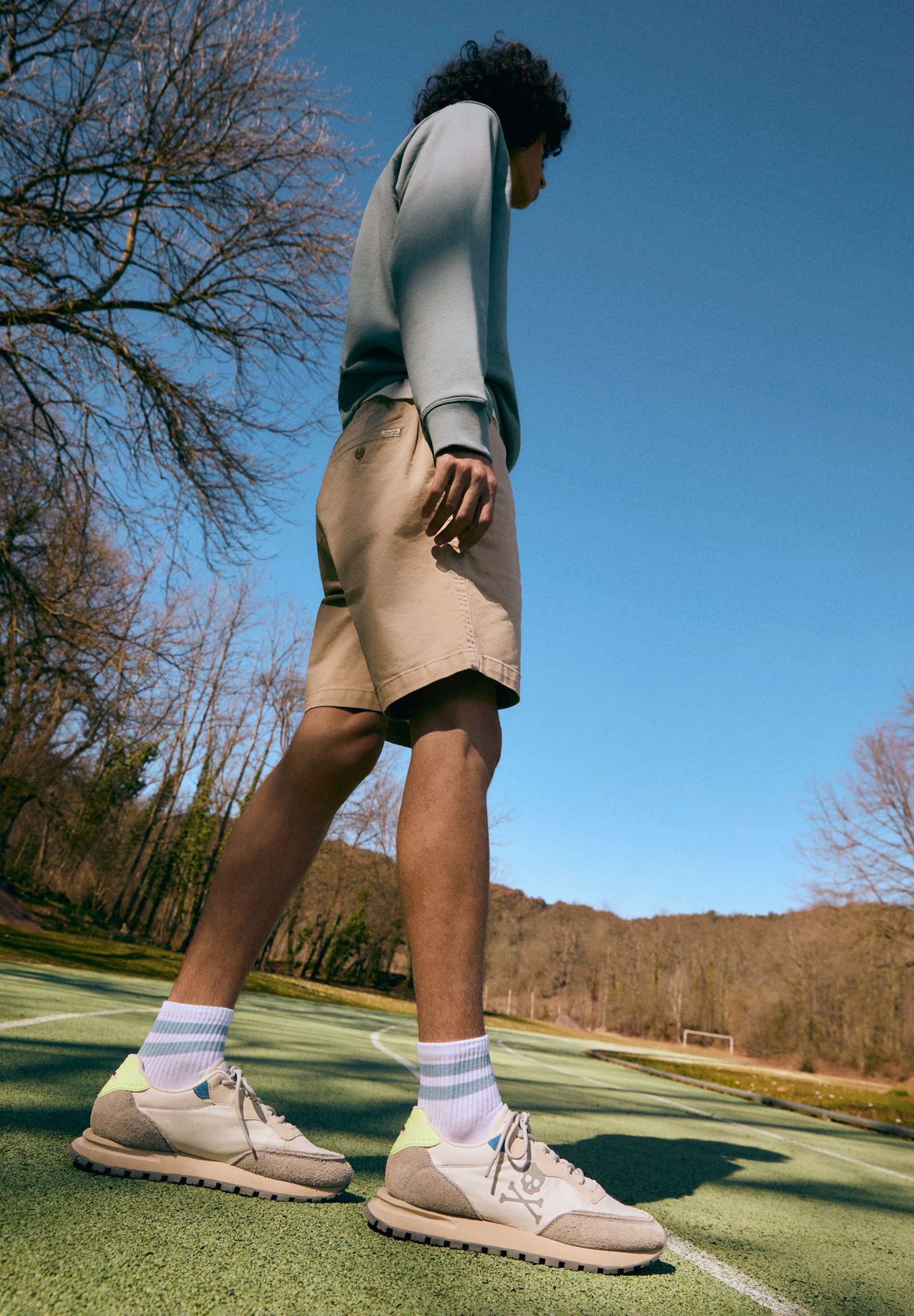 SNEAKERS CALAVERA PRINT HIGH DENSITY