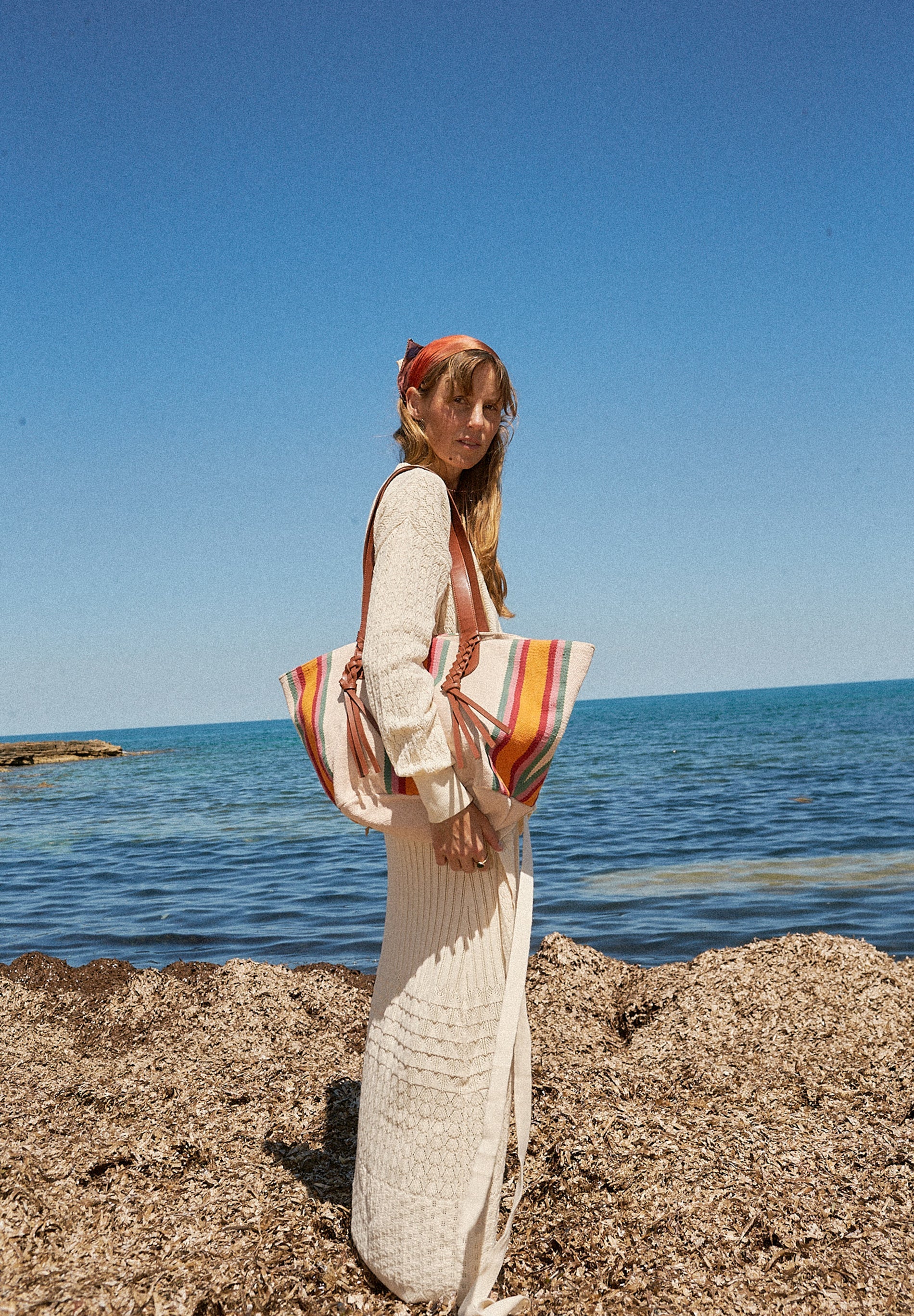 VESTIDO MIDI CROCHET TIRANTES